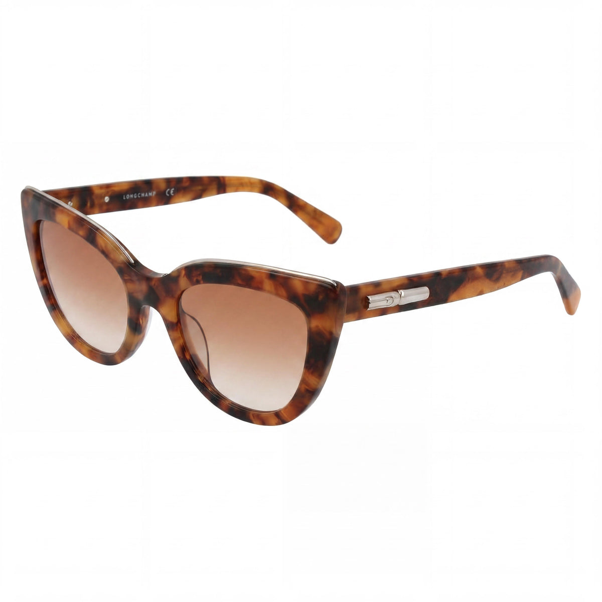 Gafas de sol rectangulares clásicas Longchamp Havana Vintage para mujer, 51 mm, Photo 1