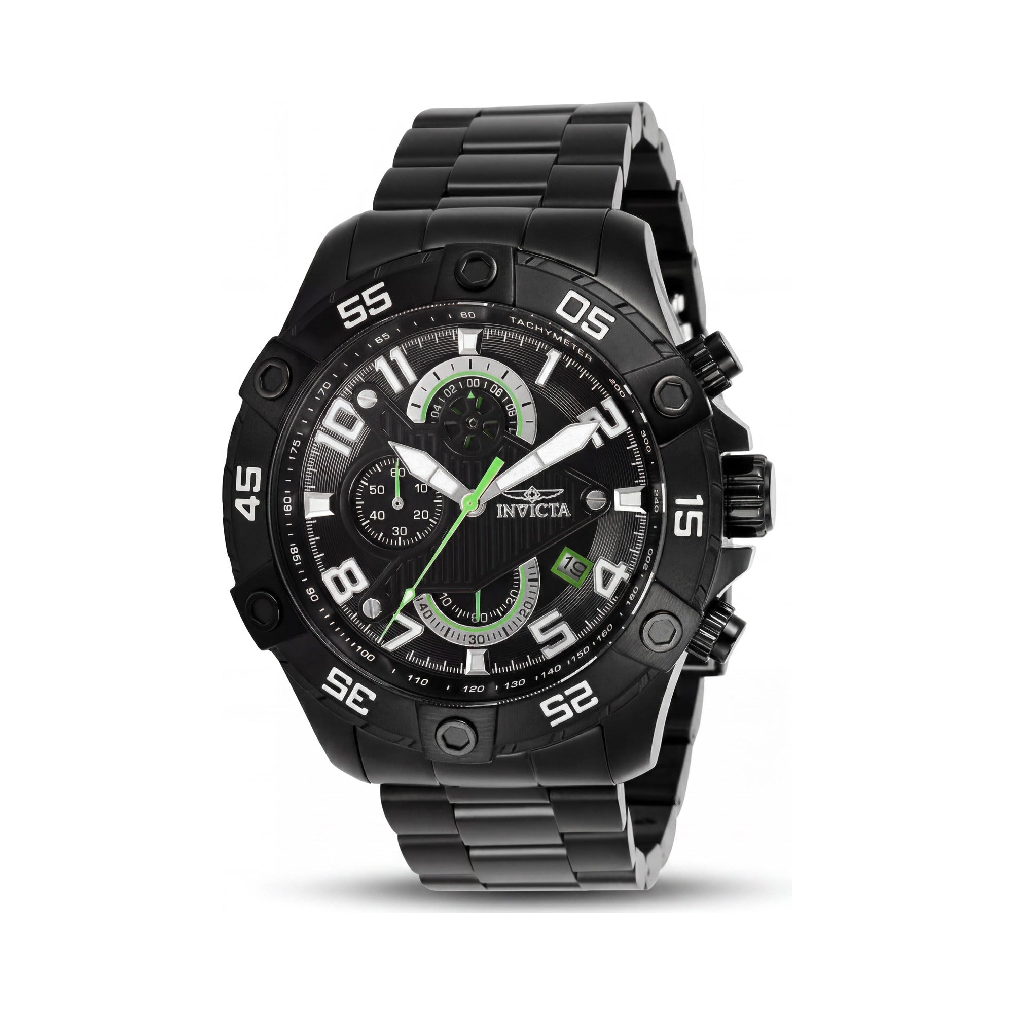 Invicta 26101 S1 Rally Men's Chronograph Quartz Movement Black Ion-Plated Stainless Steel Watch 48mm, Photo 1