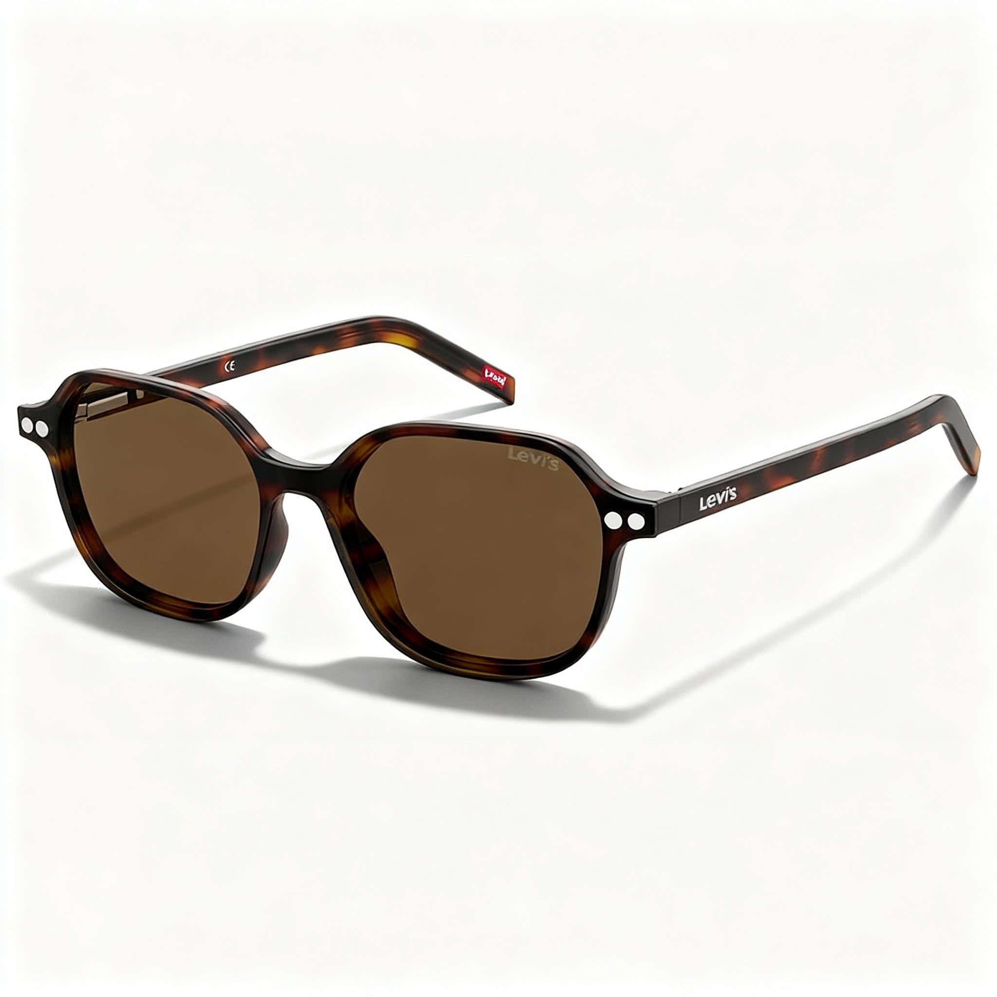 Levi's Classic Women's Injected Frame Havana Sunglasses, 100% UV Polycarbonate Non-Polarised 52-17-145