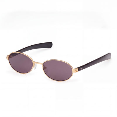 adidas OR0123 Classic Men's Matte Deep Gold Polarized Smoke 100% UV Protection Sunglasses 54mm