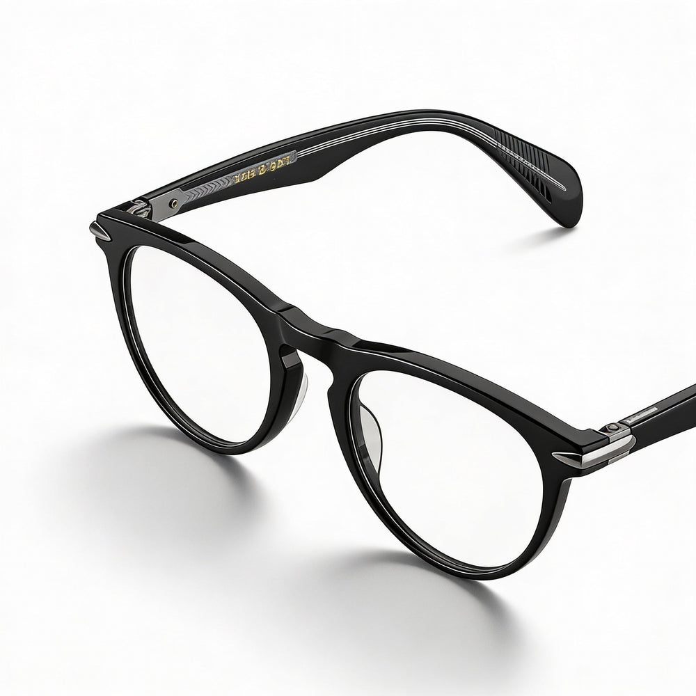 Gafas Rag & Bone Rnb 7003 para hombre, montura de acetato negro con lentes transparentes personalizables, tallas 51-21-145 mm
