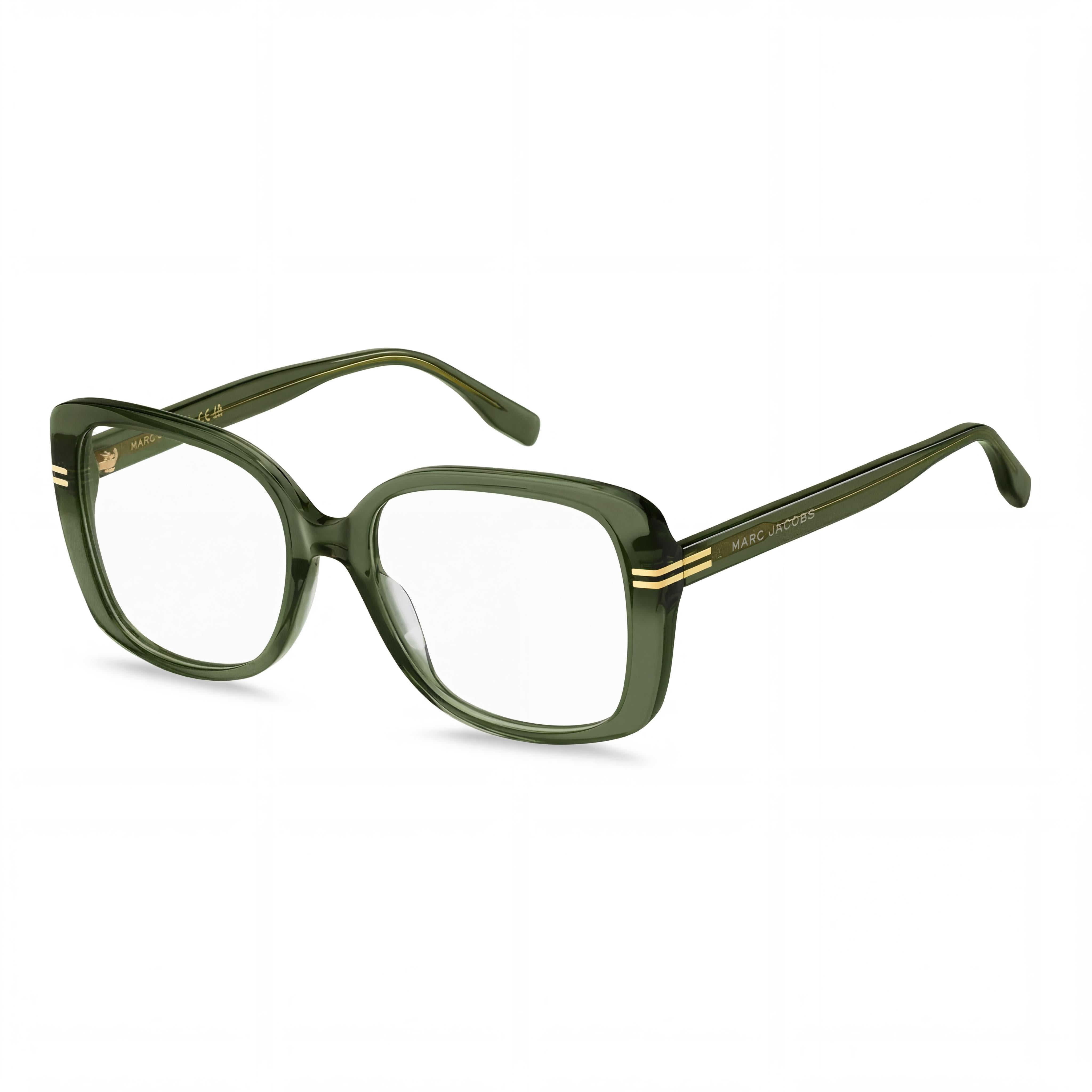 Marc Jacobs Classic Women's Eyewear featuring Green Plastic Frame and Non-Polarized Multicolor Lenses 55mm, Photo 1