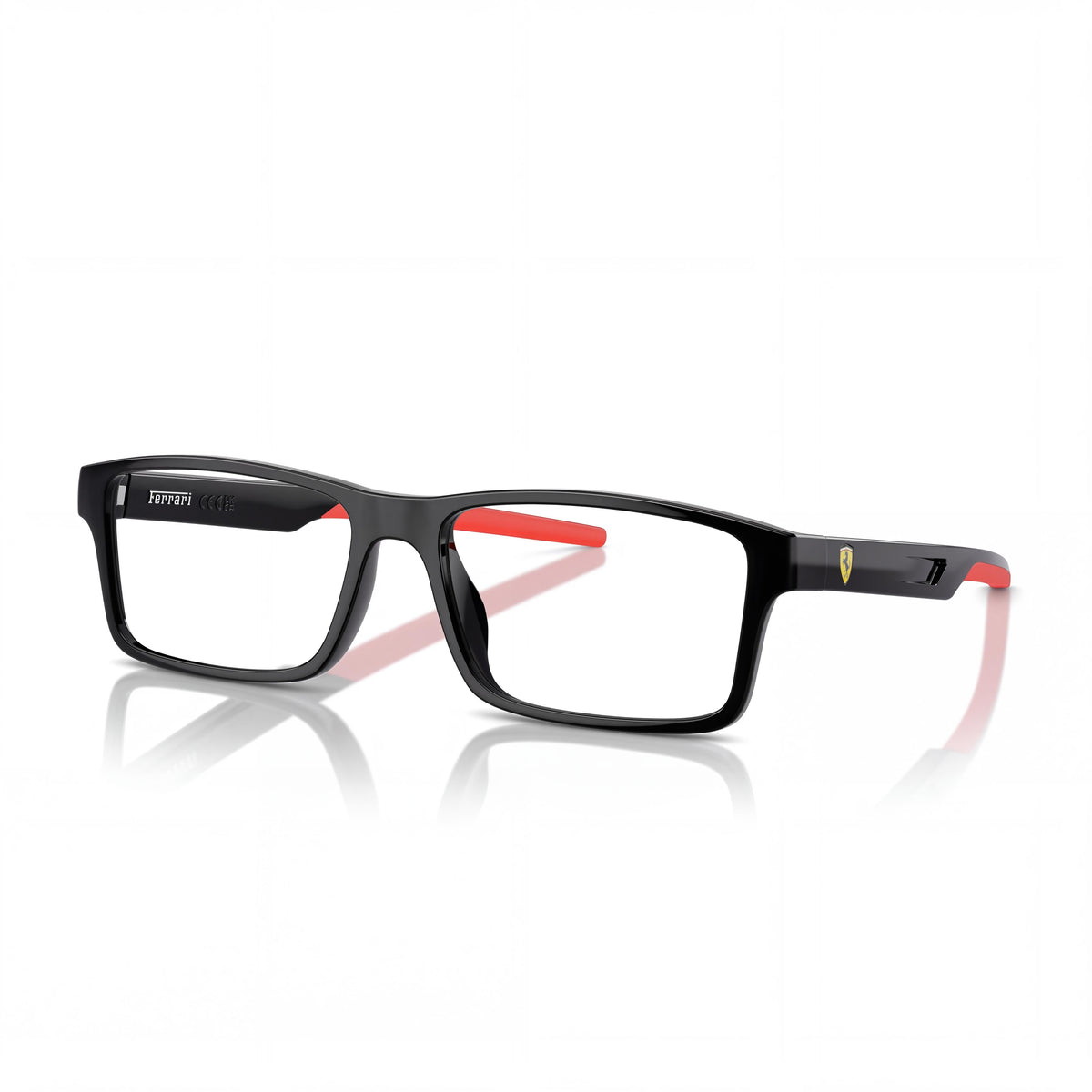 Gafas graduadas Scuderia Ferrari Fz8004u para mujer, de plástico negro, 55 mm, Photo 1