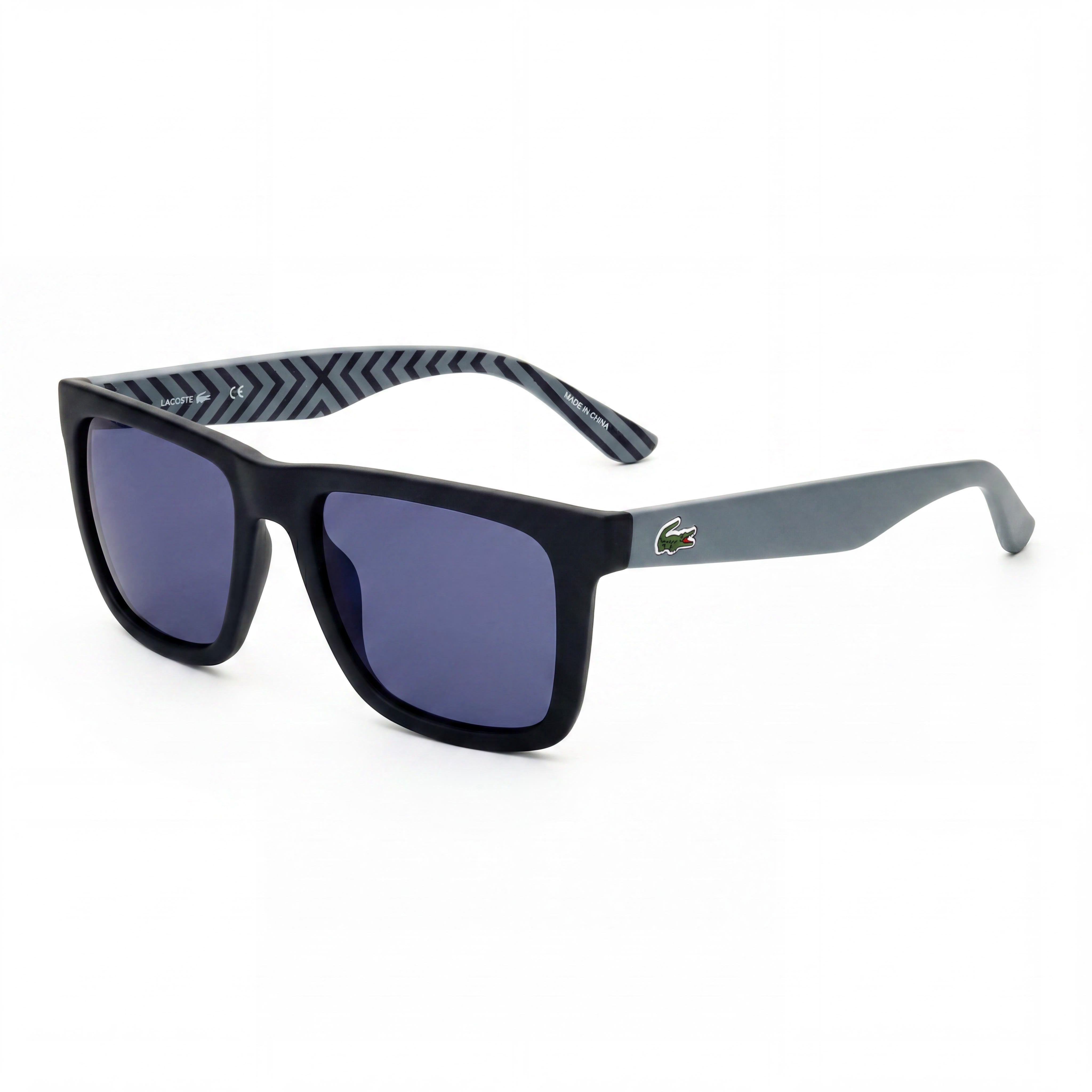 Gafas de sol Lacoste Classic de acetato para mujer, antirreflejos, no polarizadas, con lentes azul marino y marrón mate, 100 % protección UV, 54 mm, Photo 1