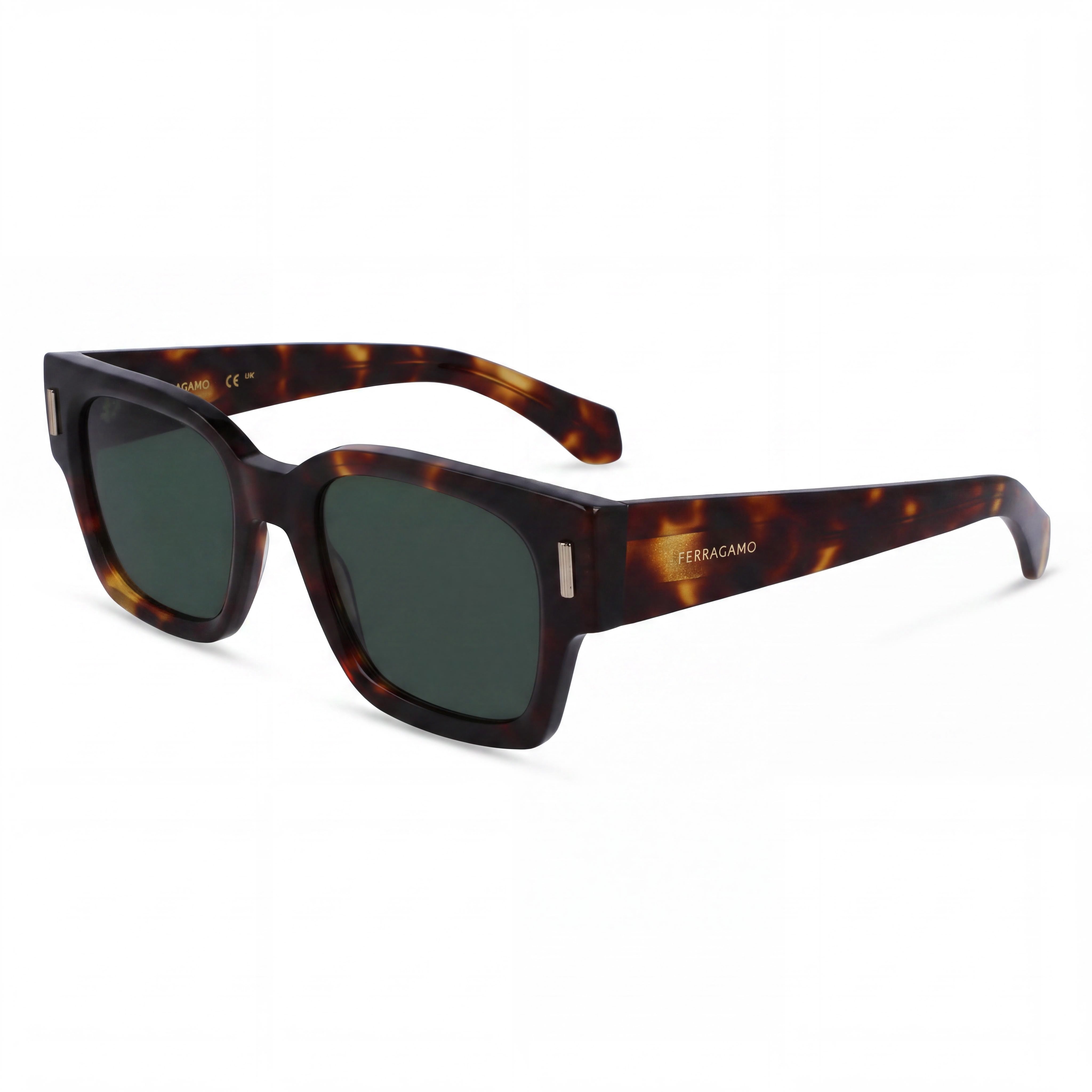 Salvatore Ferragamo Modern Women’s Dark Tortoise Acetate Sunglasses 52mm, Photo 1
