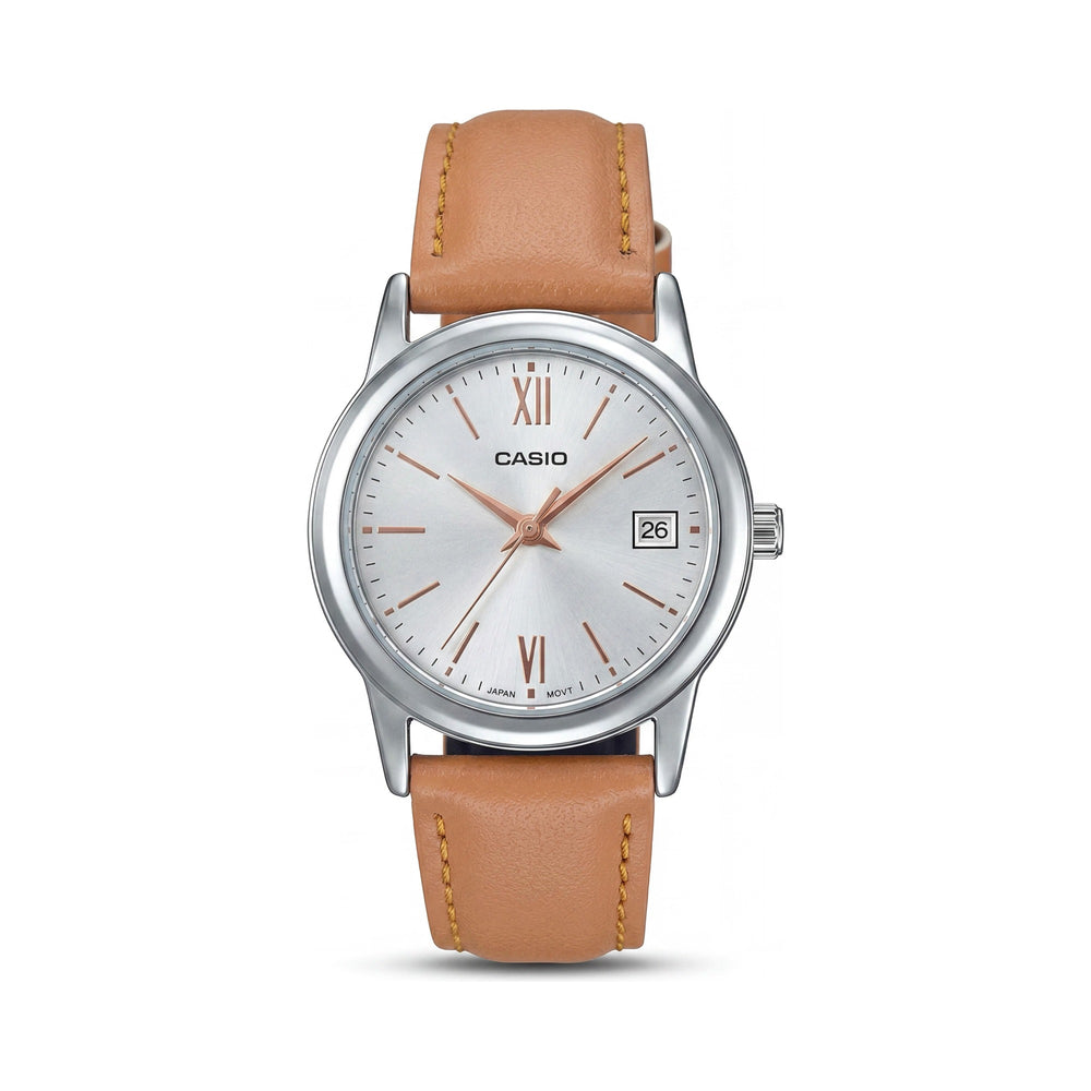 Reloj automático Casio LTP-V002L-7B3UDF para mujer, 31 mm