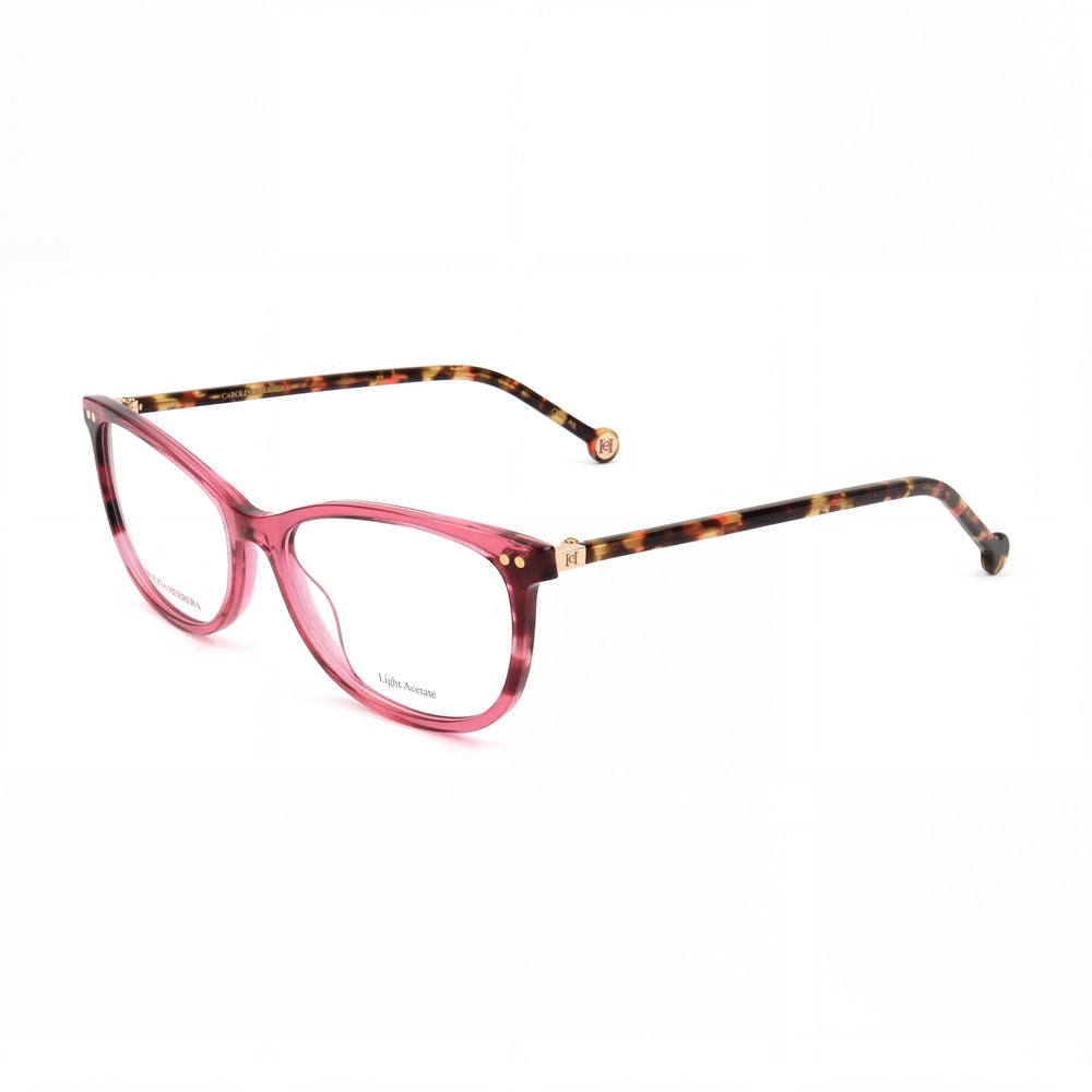 Carolina Herrera Modern Women's Burgundy Red Havana Light Acetate Non-Polarised Sunglasses 54mm
