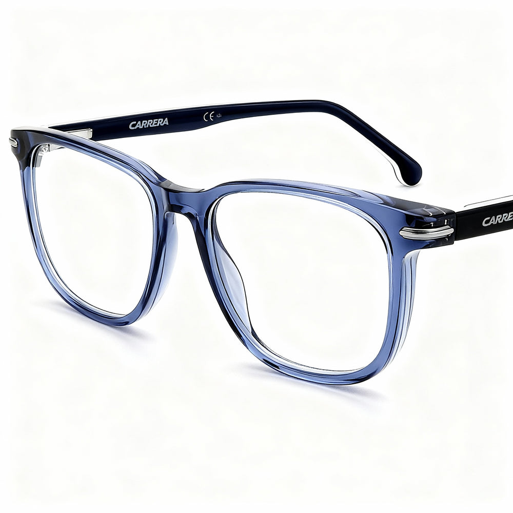 Gafas de sol Carrera 308 unisex de acetato azul, estilo casual, no polarizadas, de 53 mm