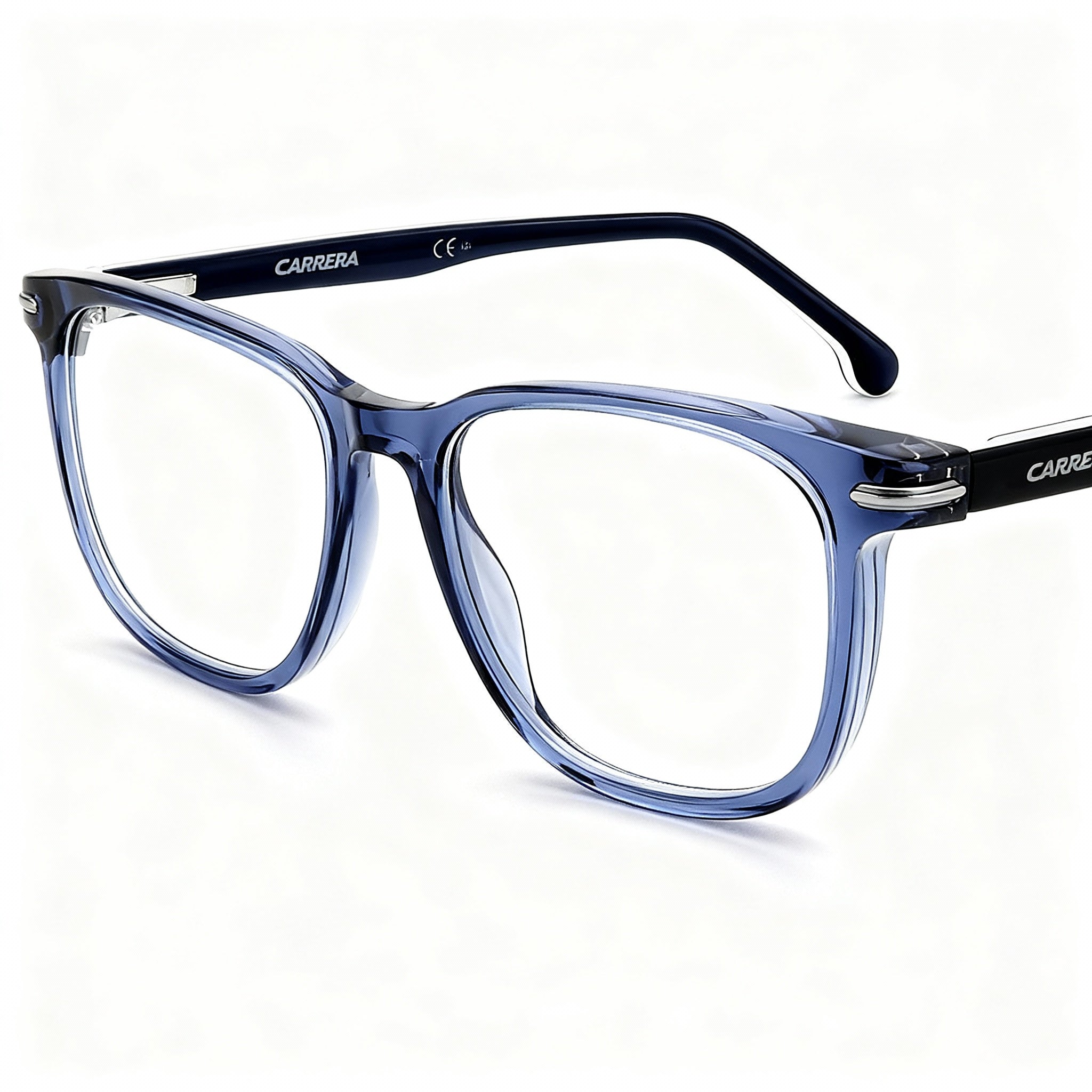 Carrera 308 Unisex Blue Acetate Frame Casual Style Non-Polarized Optical Eyeglasses 53mm, Photo 1