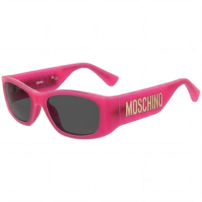Moschino MOS145/S Fuchsia Rectangle Sunglasses for Women, 55mm