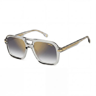 Carrera Signature Unisex Sunglasses featuring Grey Acetate Frame and UV Protected Lenses, 55mm Lens Width
