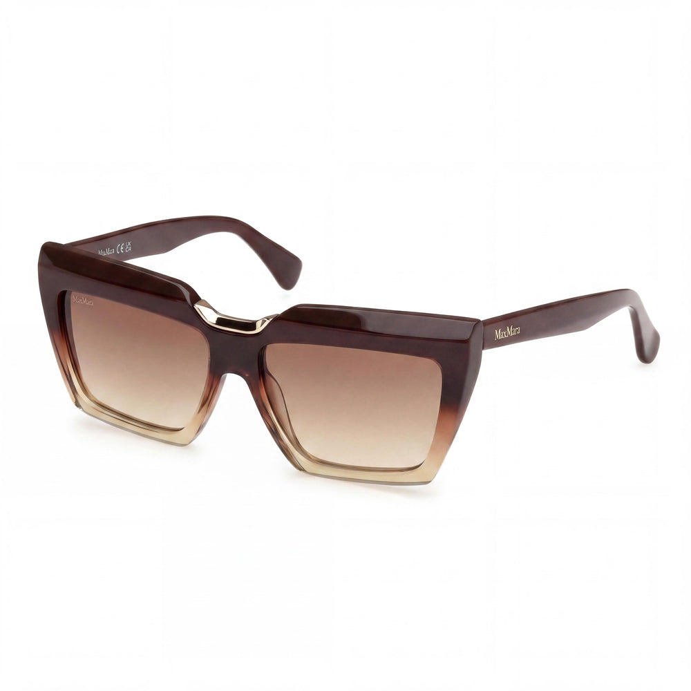 Gafas de sol MaxMara Mm0137 para mujer, de acetato, color marrón degradado, con protección UV, 56 mm