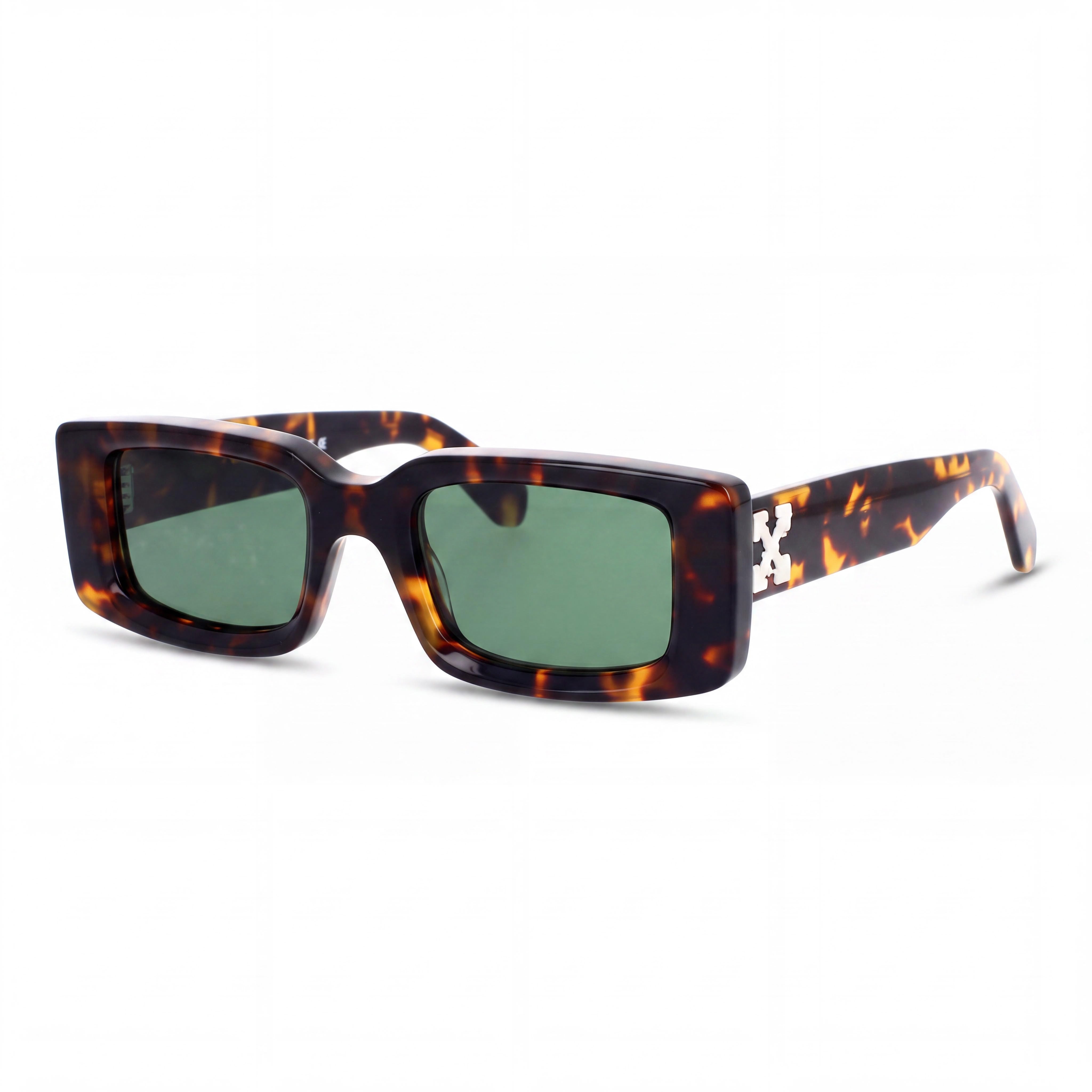 Gafas de Sol Rectangulares Unisex Contemporáneas OFF-WHITE de Aluminio Polarizadas con Protección UV y Lentes Blancas Rotas de 54mm, Photo 1