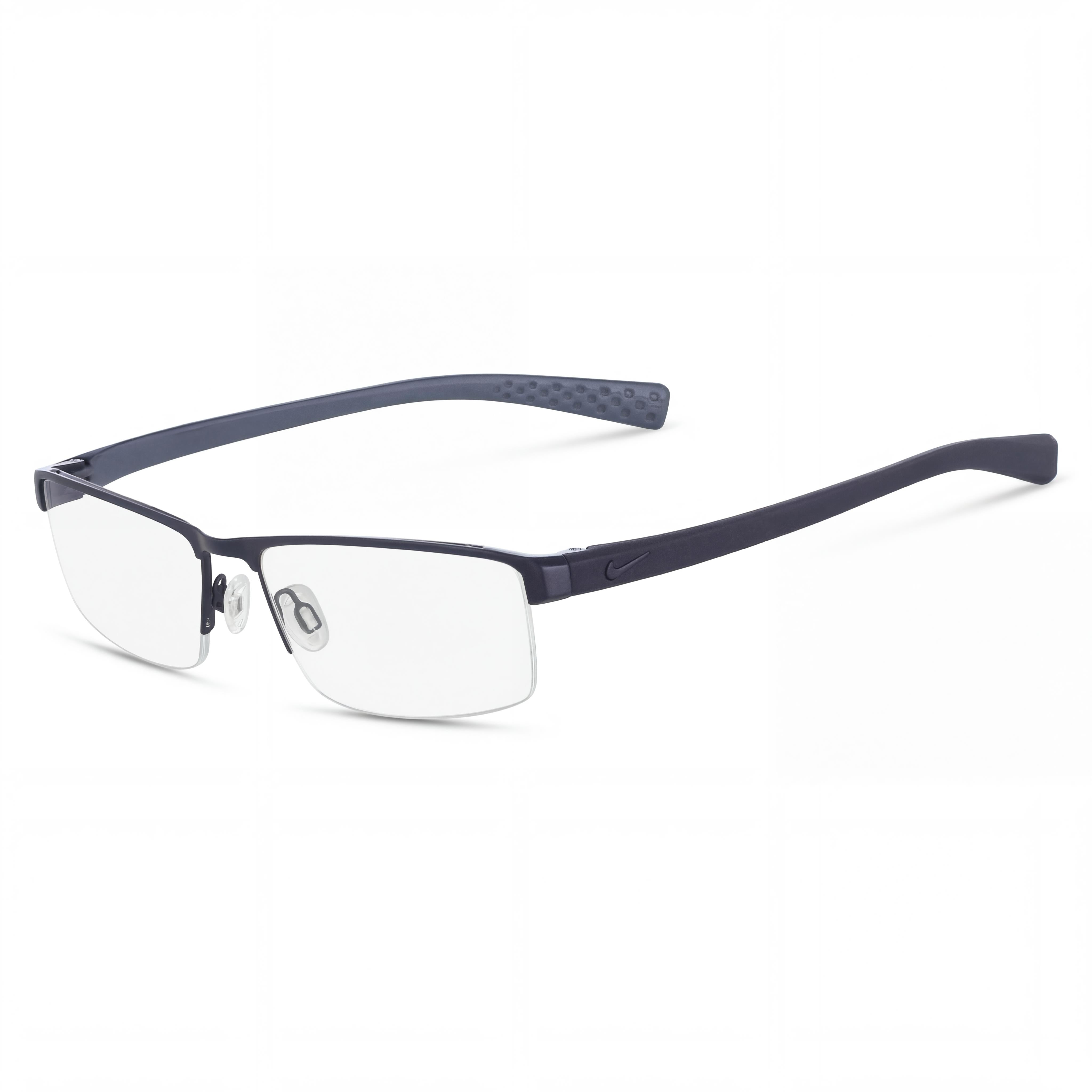 Gafas Nike Casual para hombre con montura de satén azul degradado y lentes de plástico transparentes, talla 55-17-140, Photo 1