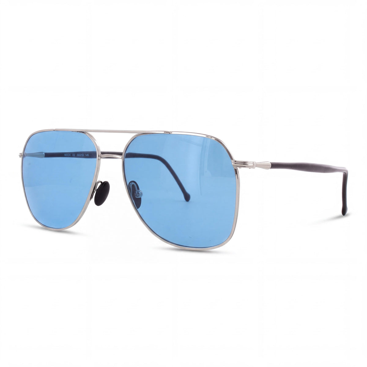Gafas de sol Kyme para mujer con montura compuesta plateada y lentes de color plata brillante, Photo 1