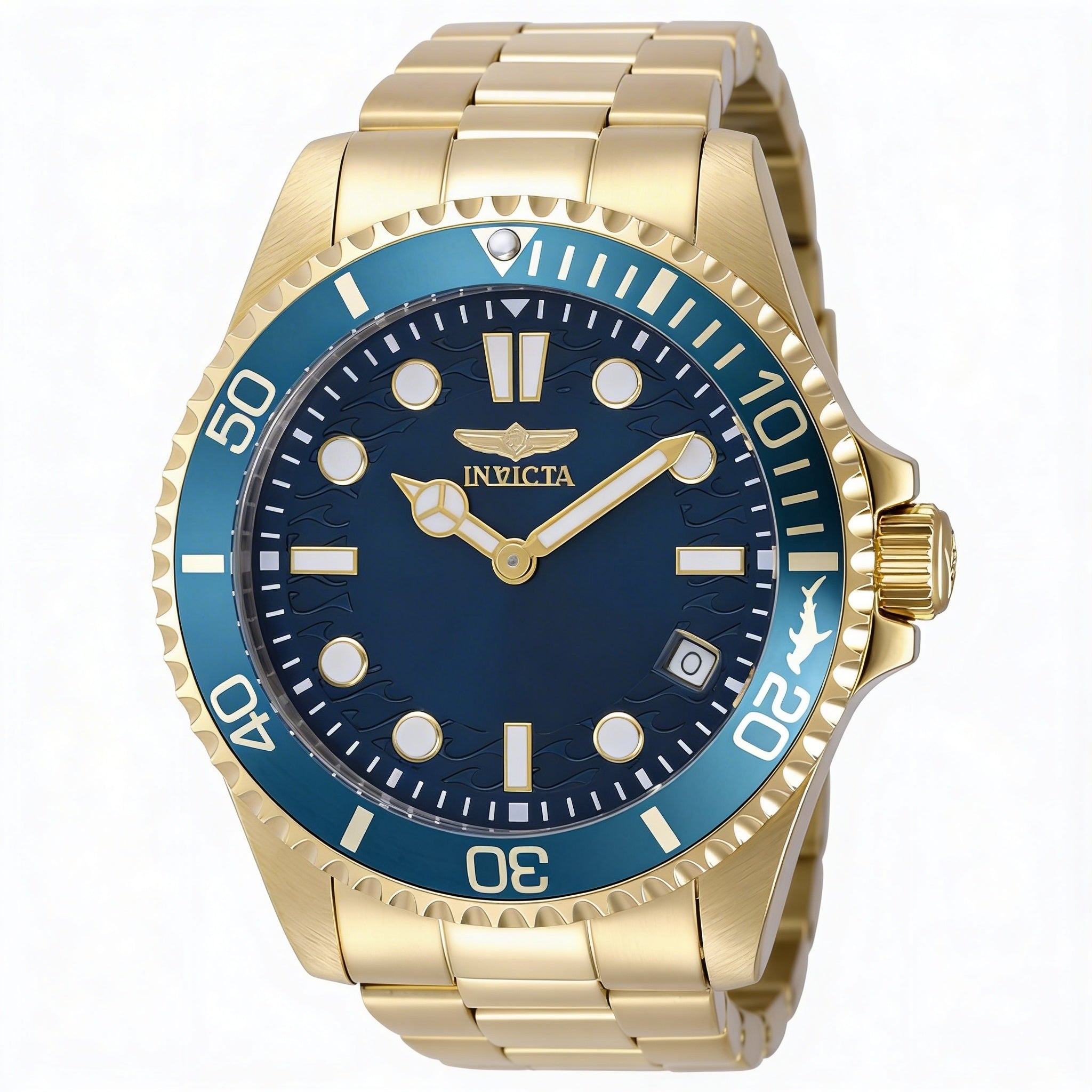 Reloj Invicta Pro Diver 49699 para hombre, de cuarzo, acero inoxidable dorado, 43 mm, esfera azul, resistente al agua hasta 10 ATM., Photo 1