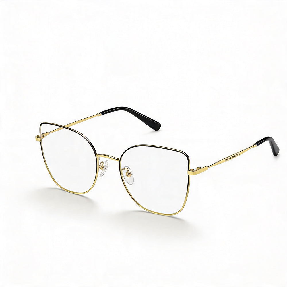 Marc Jacobs Marc 704 Men’s Black Gold Stainless Steel Eyeglasses 56mm Lens 18mm Bridge 145mm Temple