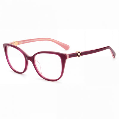 kate spade new york Gafas de sol de plástico burdeos rosa polarizadas violetas Taya para mujer, ancho de lente de 52 mm