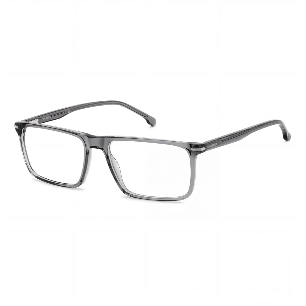 Gafas de Sol Clásicas Unisex Carrera con Montura de Plástico Gris y Lentes de Policarbonato Transparente de 53 mm