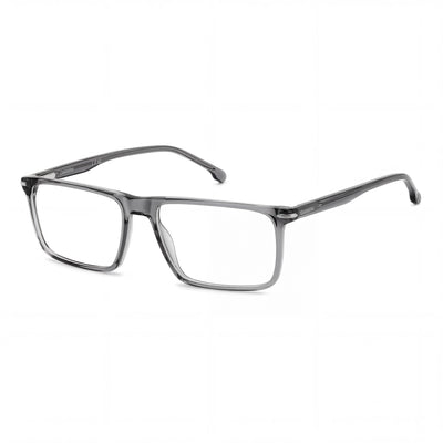 Gafas de Sol Clásicas Unisex Carrera con Montura de Plástico Gris y Lentes de Policarbonato Transparente de 53 mm