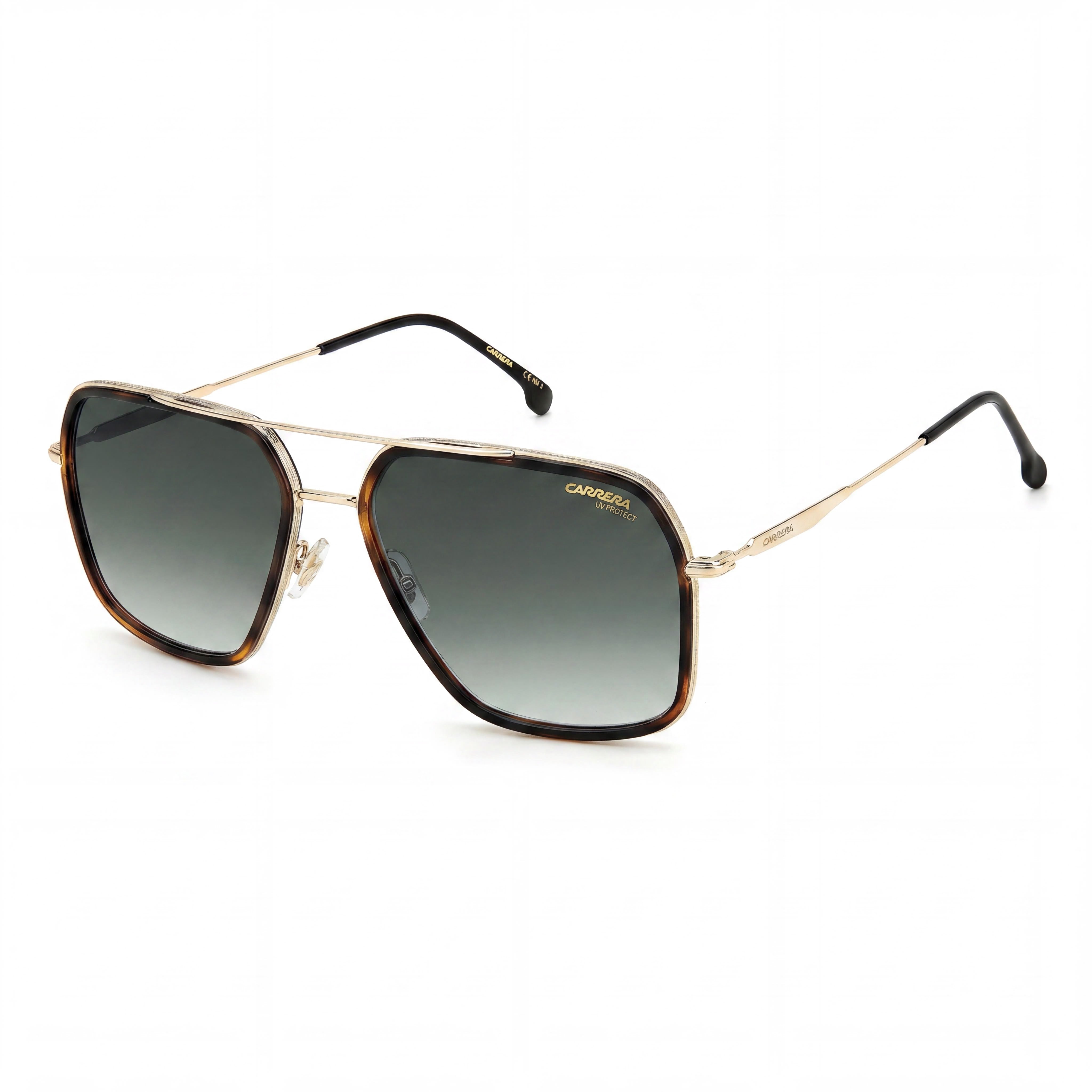 Carrera 273/S Men's Stainless Steel Havana Gold Grey Green Shaded Non-Polarized Sunglasses 59-17-150, Photo 1