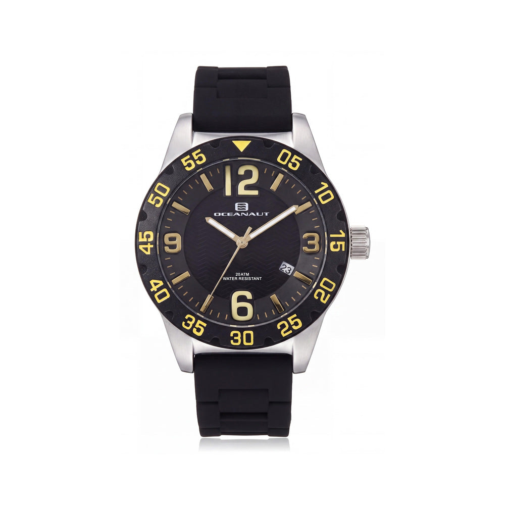 Oceanaut OC2810 Aqua One Women's 40mm Stainless Steel Case Black Dial Water Resistant Quartz Movement Watch
