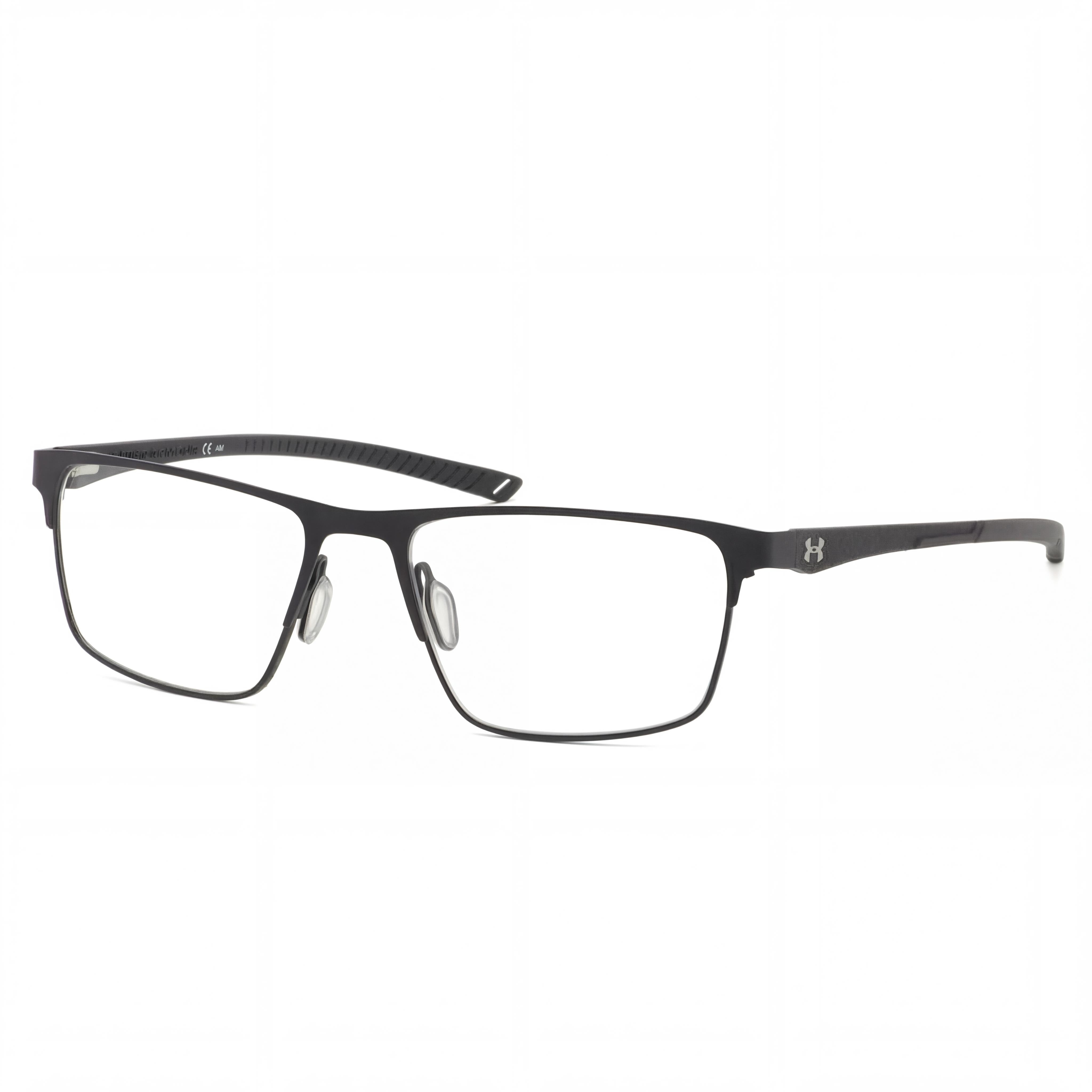 Gafas de sol Under Armour casuales para hombre, con montura de acero de aleación negro mate y lentes no polarizadas 54-17-145mm, Photo 1