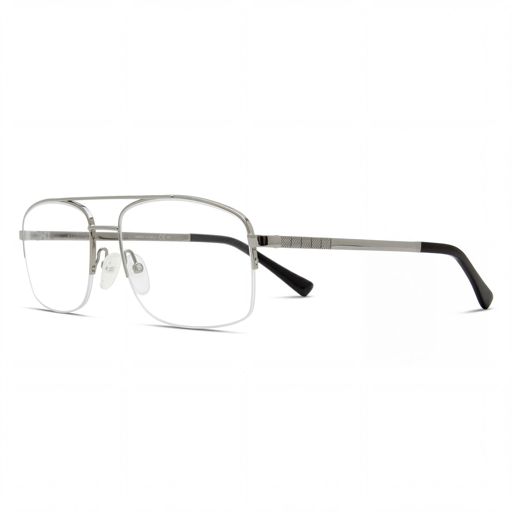 Gafas Elasta de Metal Rutenio con Lentes Demostración Adaptables a la Luz para Hombre 56-17-145