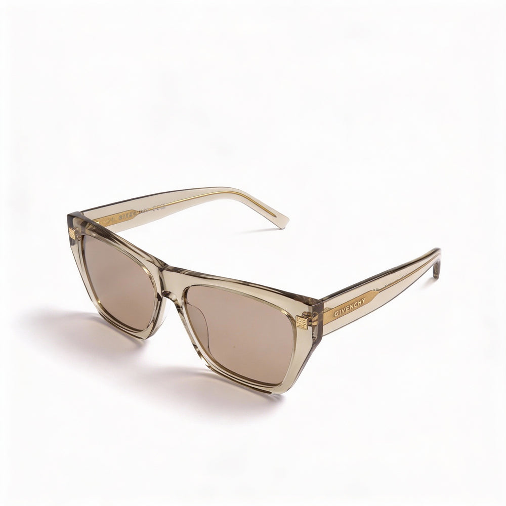 Givenchy Casual Women's Acetate Sunglasses, Shiny Light Brown, Lens Width 55, Bridge 16, Temple 140