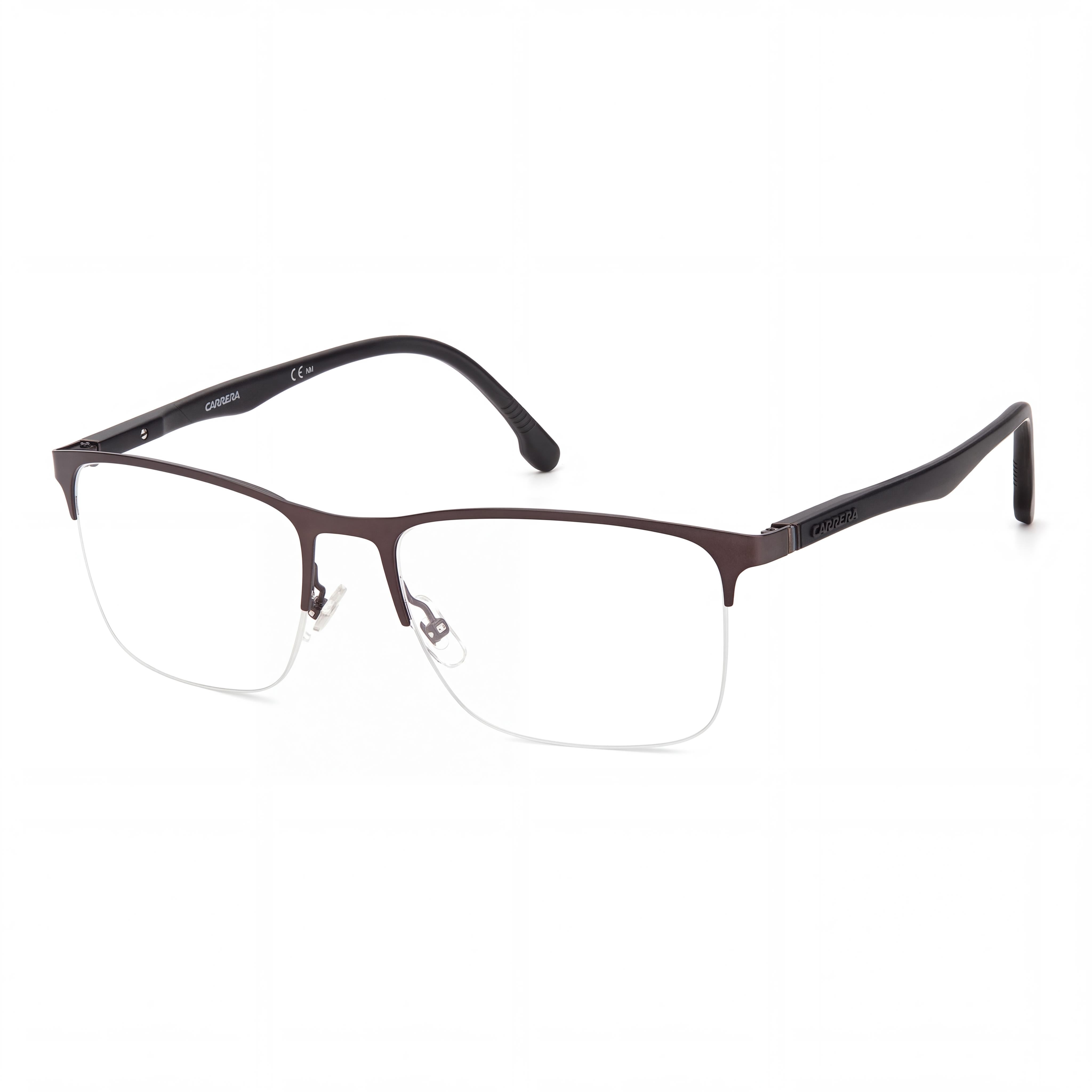 Carrera Carrera 8861 Gafas ópticas unisex de aleación de acero, montura marrón, lente de demostración marrón, sin polarizar, 56 mm, Photo 1