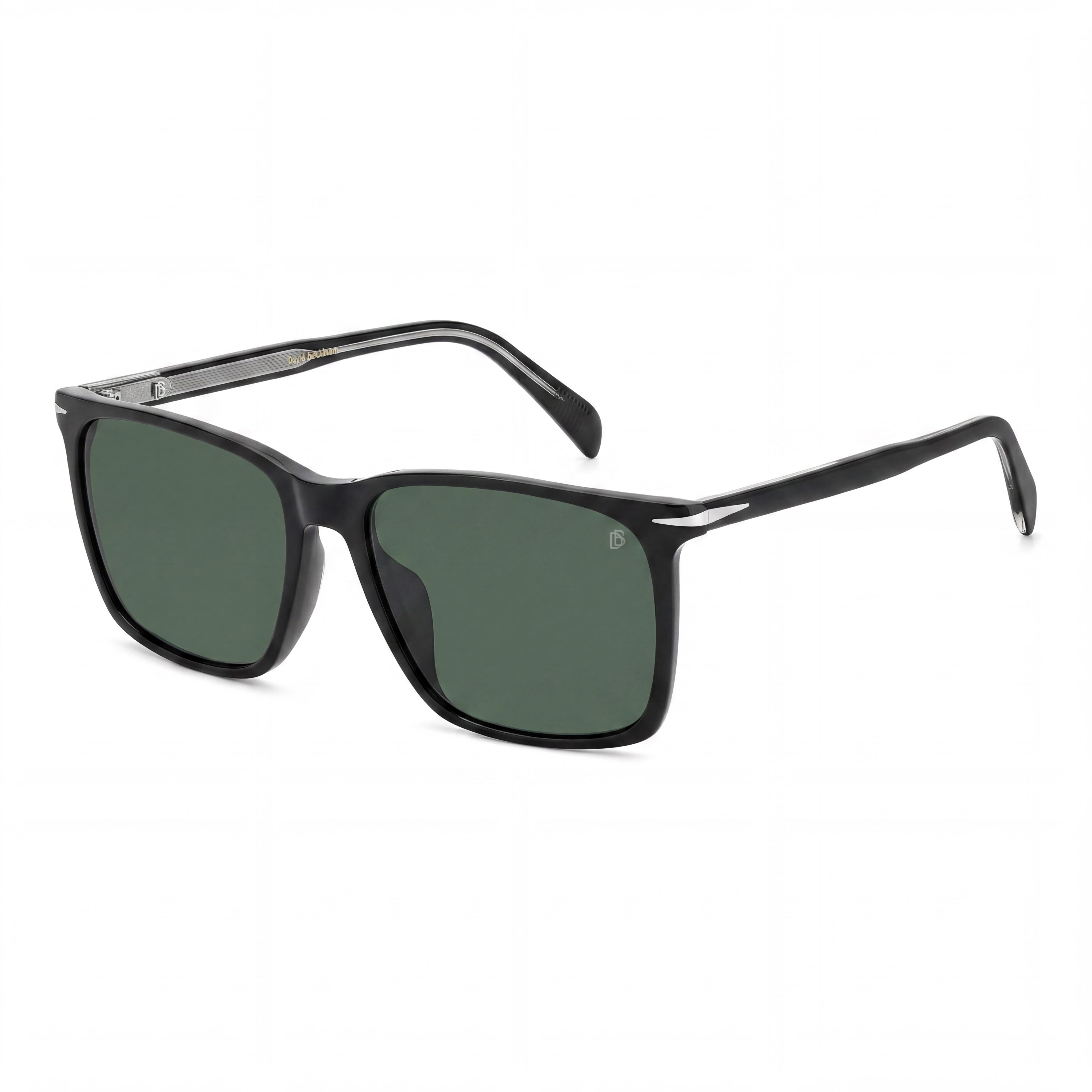 David Beckham 20663780759UC Db 1145-G-S Men's Black Light Acetate Green Polarized Polycarbonate Sunglasses 58mm, Photo 1
