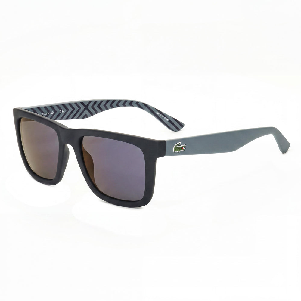 Gafas de sol Lacoste Classic de acetato para mujer, azul marino mate, lentes marrones, antirreflejos, protección UV, 54 mm