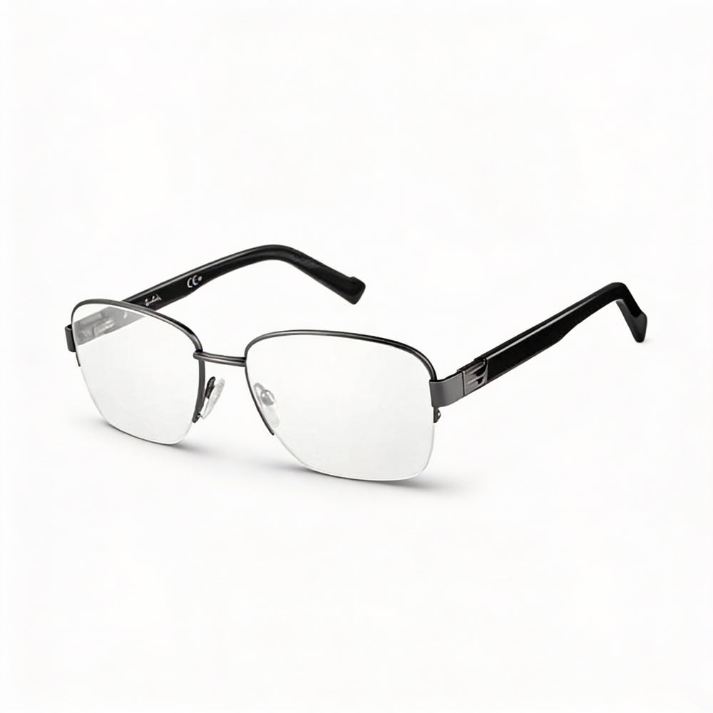 Montura de gafas Pierre Cardin para hombre, metal oscuro, Ruthen, 56-18-140