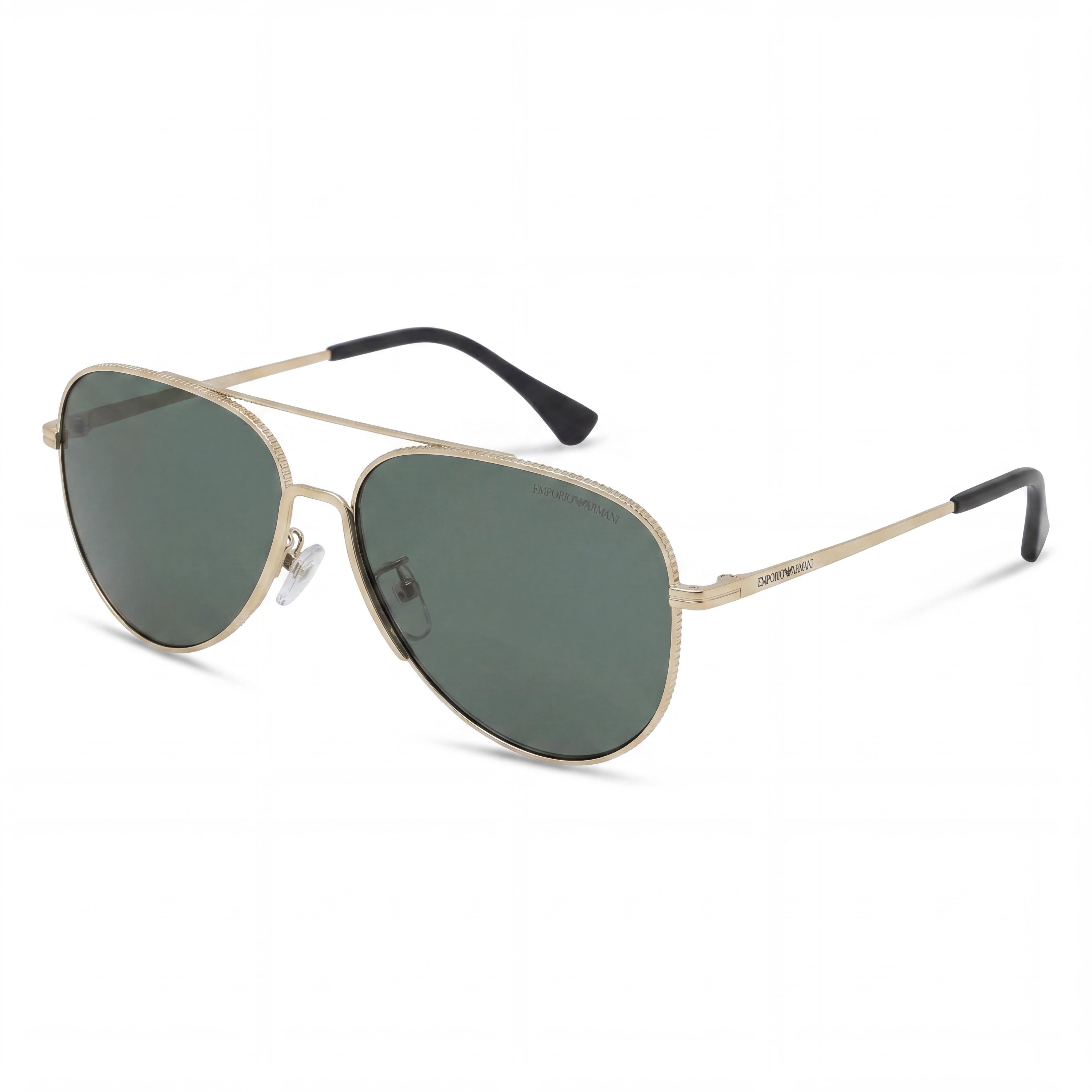 Emporio Armani Sports Men's Multi-Coloured Copper Frame Sunglasses, Dark Green Lenses, 60mm, Photo 1