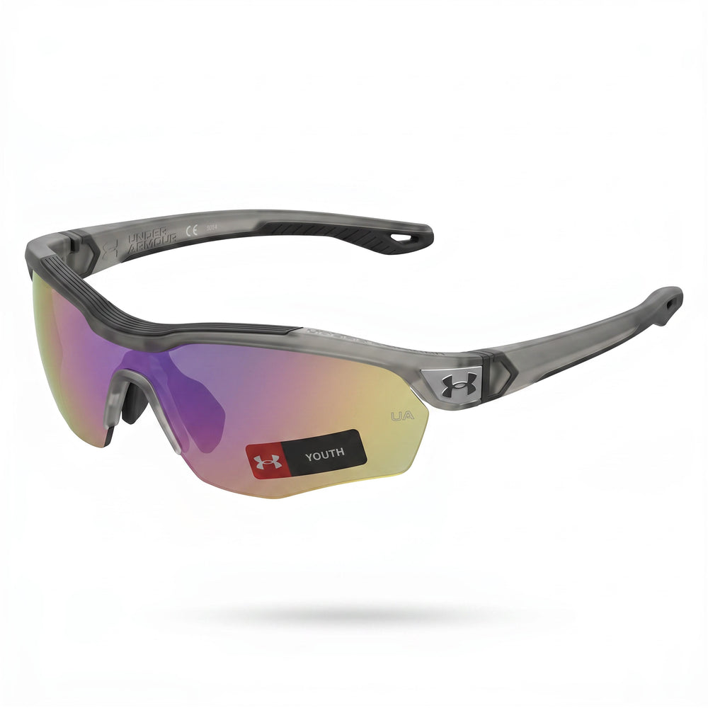 Under Armour Modern Unisex Polyamide Crystal Grey Frame Violet Blue Multilayer Lenses UV Protection 99mm
