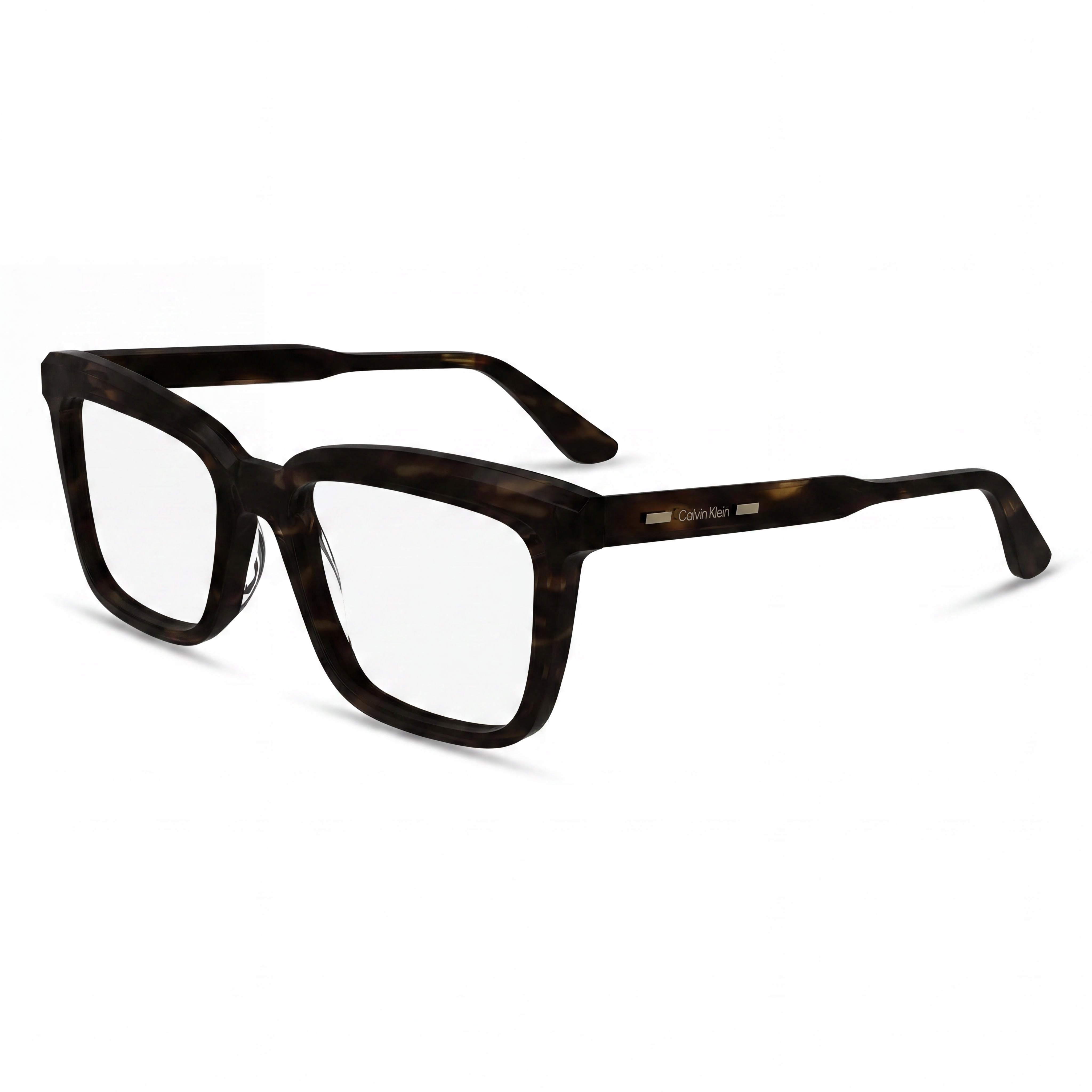 Calvin Klein Modern Sunglasses for Women, featuring Brown Havana Acetate Frames and Polycarbonate Lenses, 53mm, Photo 1