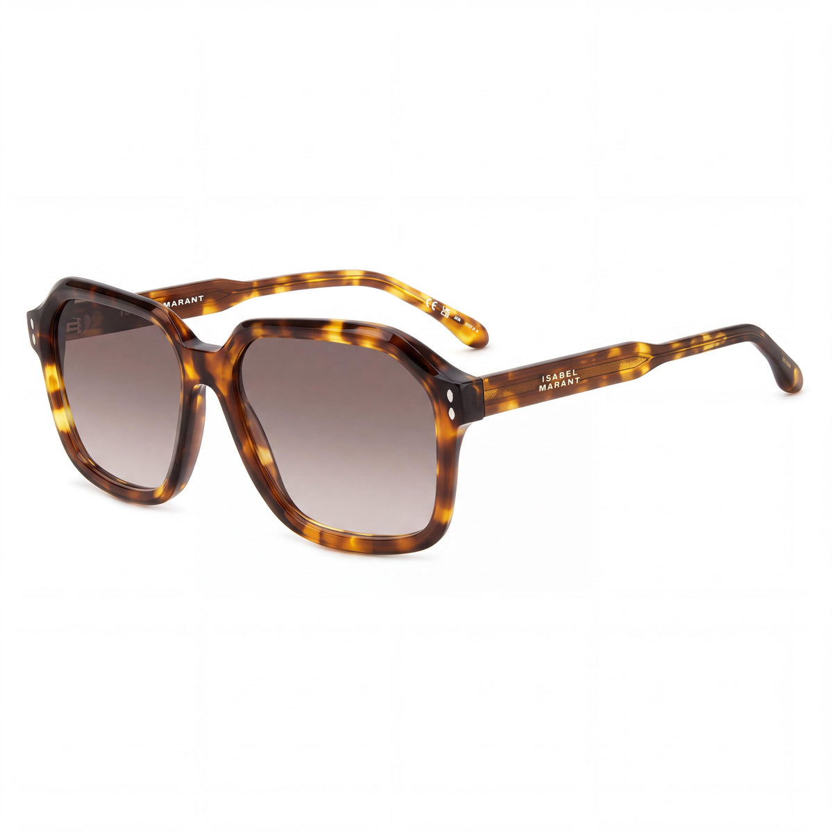 Gafas de sol Isabel Marant Thin Fancy Acetate para mujer, color marrón Habana, protección UV no polarizada, 56 mm, Photo 1