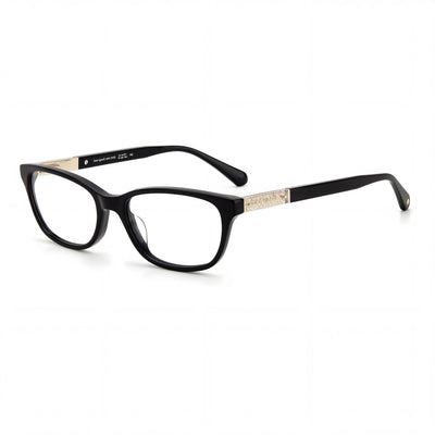 kate spade new york Casual Women's Shiny Black Plastic Eyewear 49mm