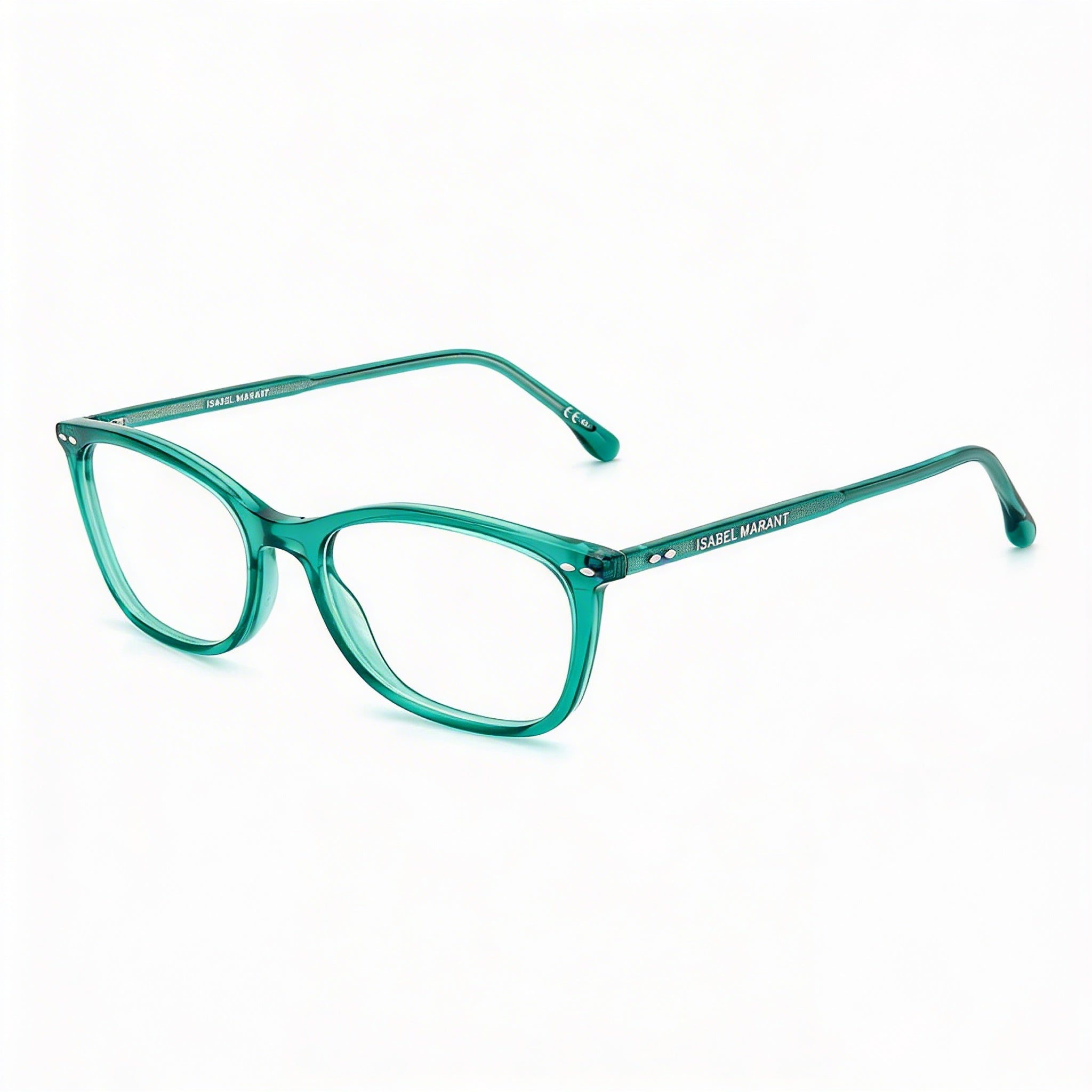 Gafas de sol Isabel Marant Modern para mujer con montura verde azulado, lentes de policarbonato verde azulado de 53 mm, puente de 18 mm, patillas de 145 mm, Photo 1
