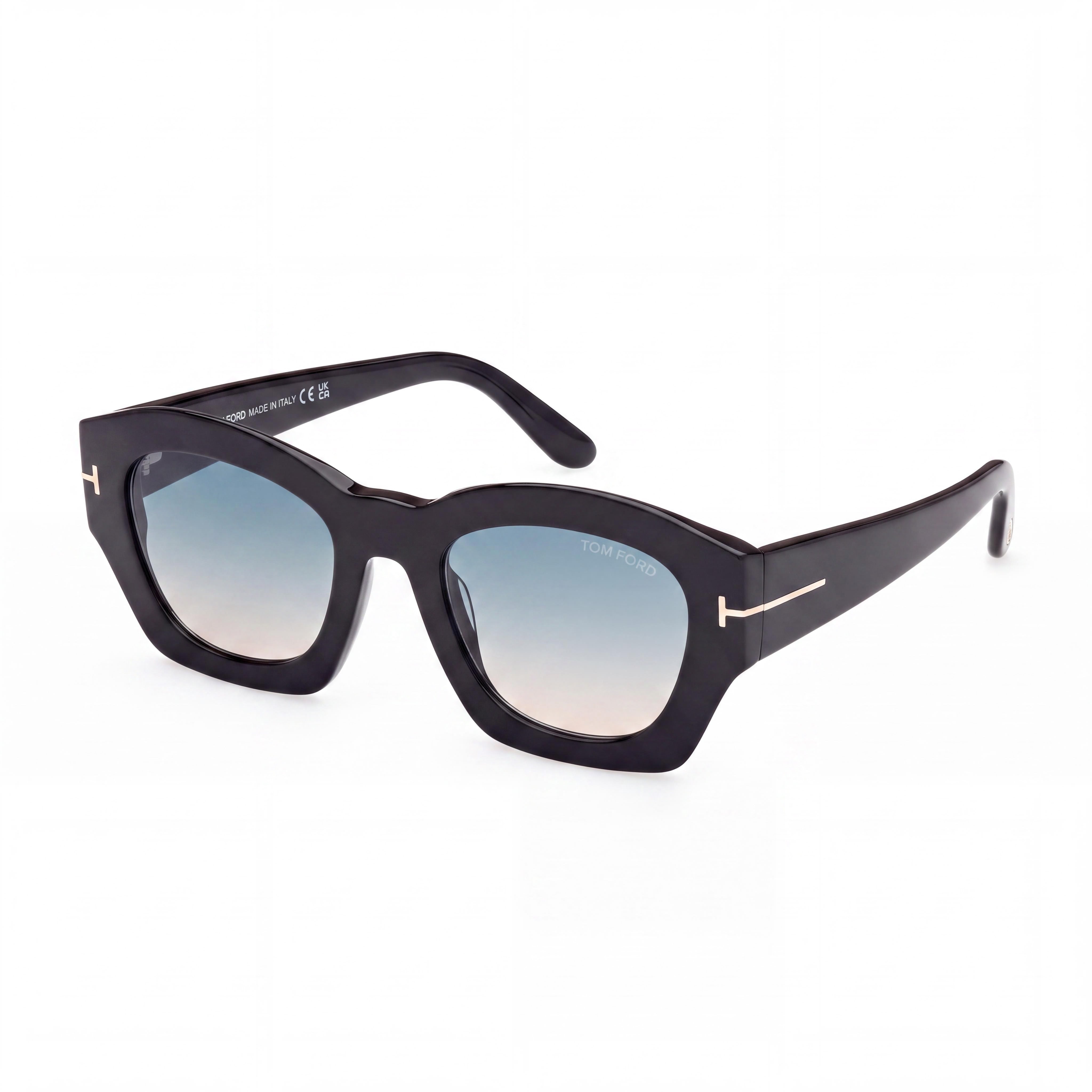 Tom Ford geometric Unisex Acetate Blonde Havana Polarized Brown UV Protection Sunglasses 52-22-140, Photo 1