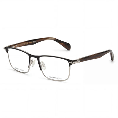 Gafas de sol Rag & Bone Rnb7046 para hombre, estilo casual, con montura de acero y lentes de policarbonato en color negro Greyhorn, 53 mm