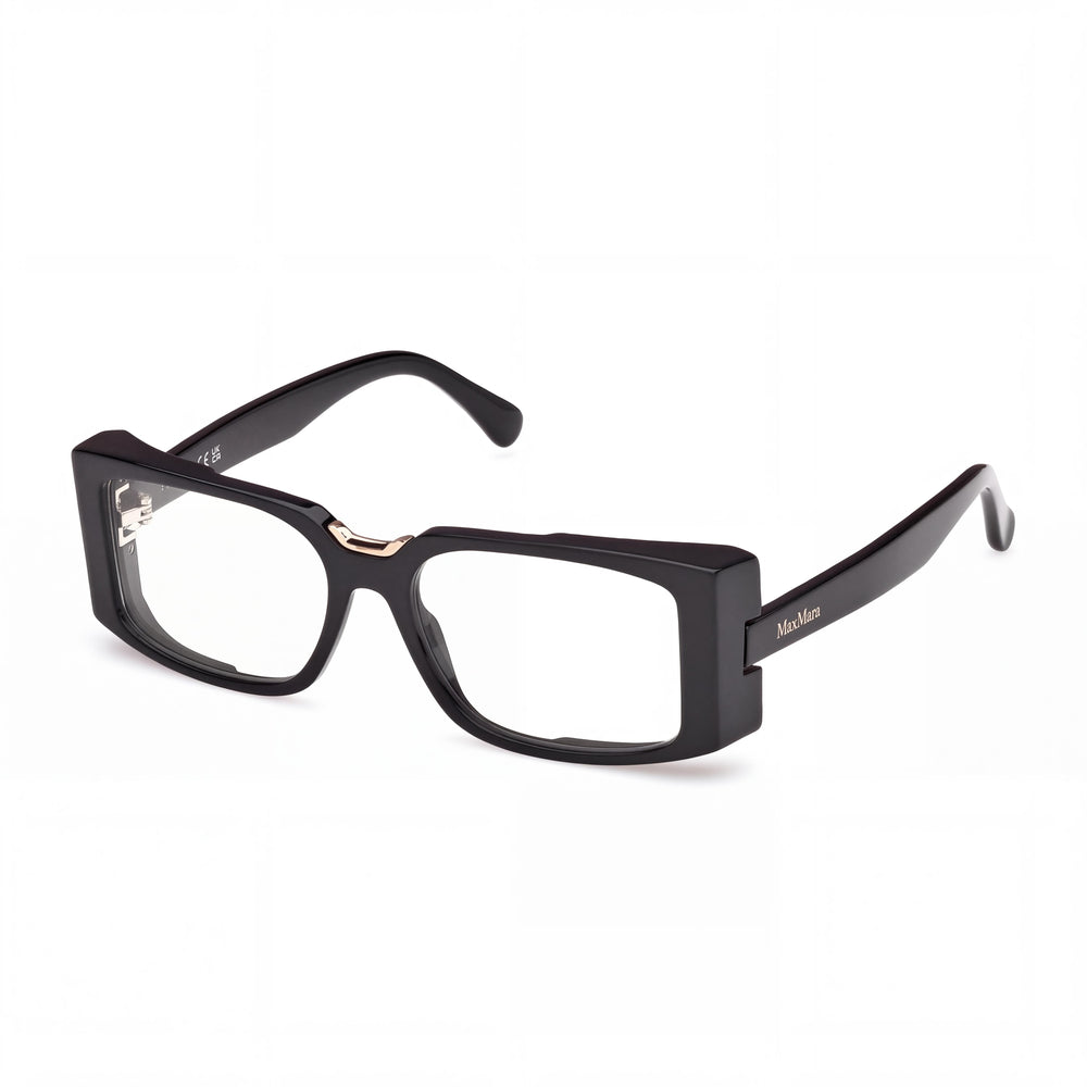 MaxMara 5157-B Women's Shiny Black Blue Filter Plastic Frame Polycarbonate Lenses 54-16-140