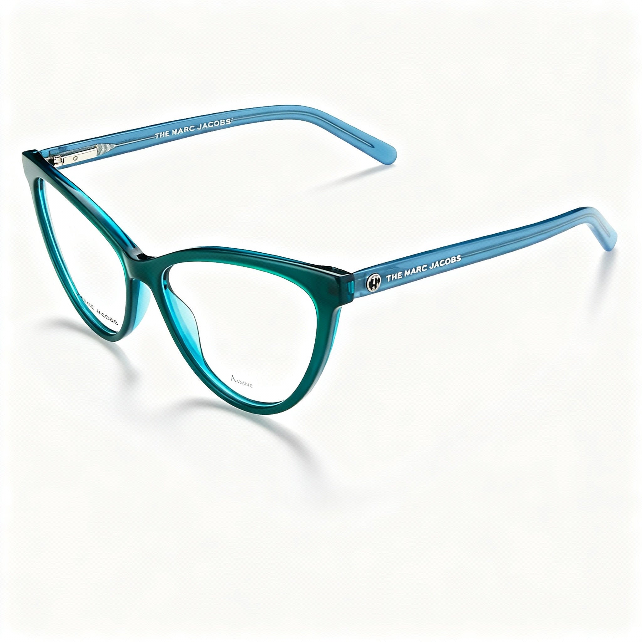 Marc Jacobs MARC 560 Women's Acetate Polarized Sunglasses Transparent Azure Green 54mm