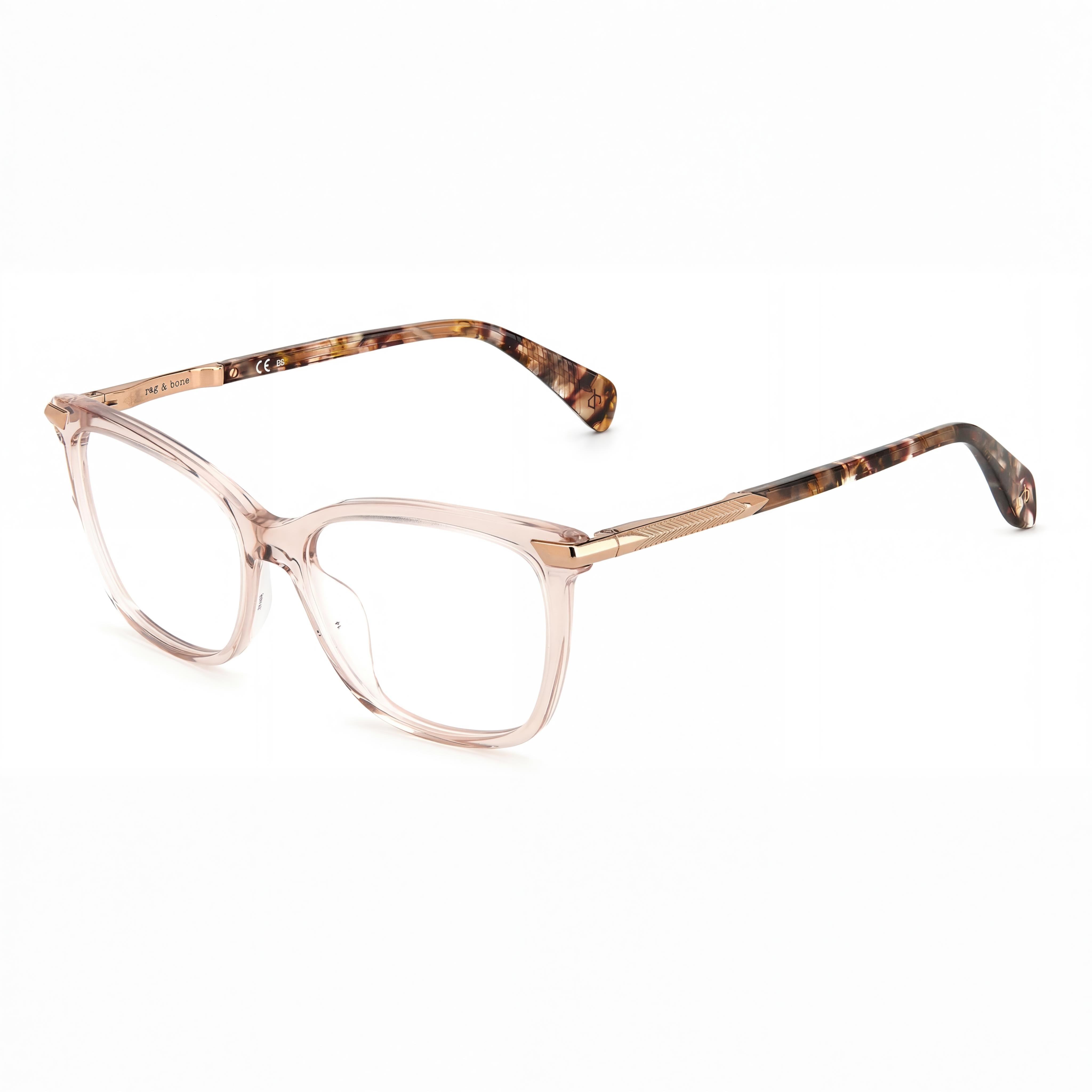 Gafas de sol rag & bone modernas para mujer, con montura y lentes de acetato color beige, tamaño 51-15-140mm, Photo 1