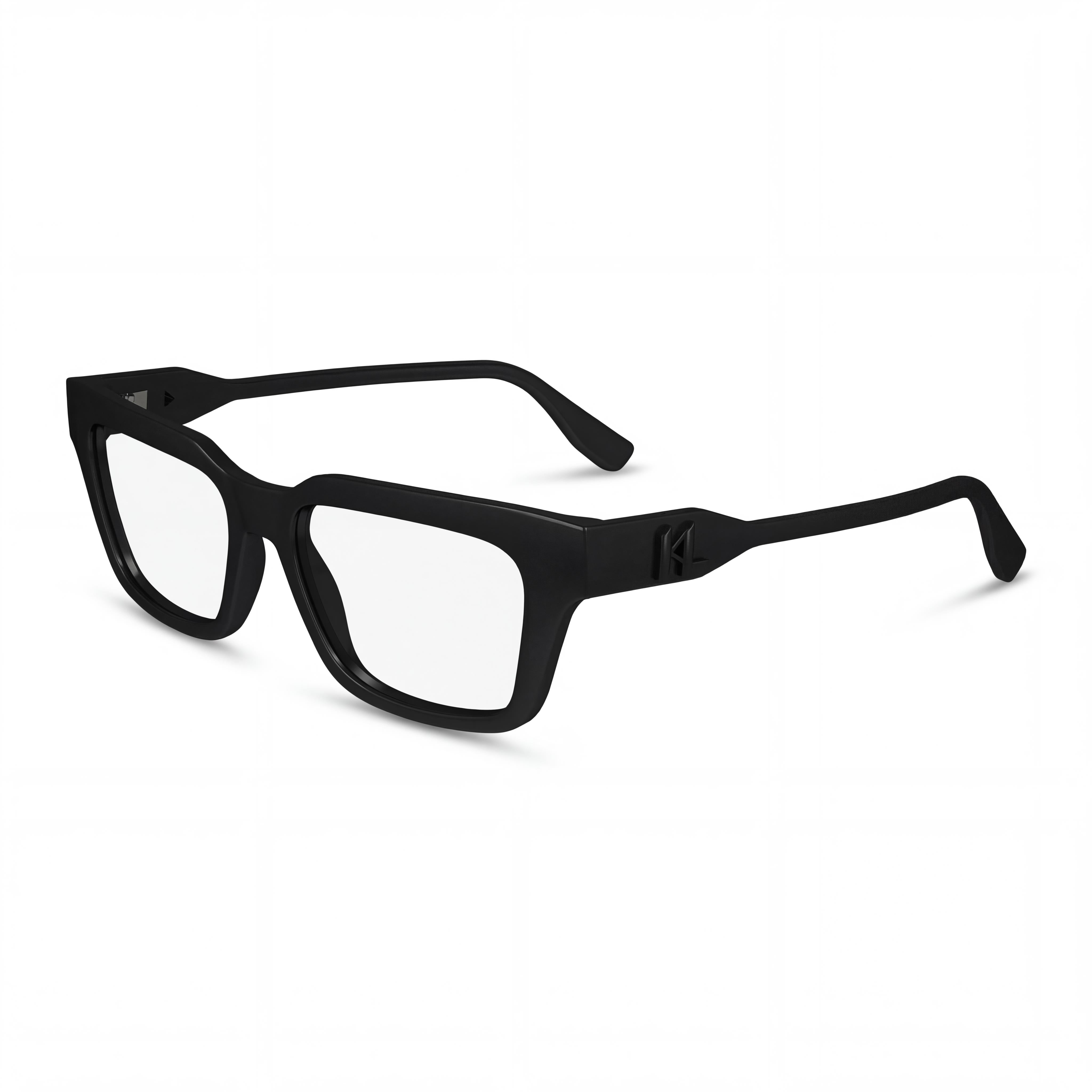 Gafas modernas KARL LAGERFELD para mujer con montura inyectada negra y cristales negros, 52mm de ancho de cristal, Photo 1