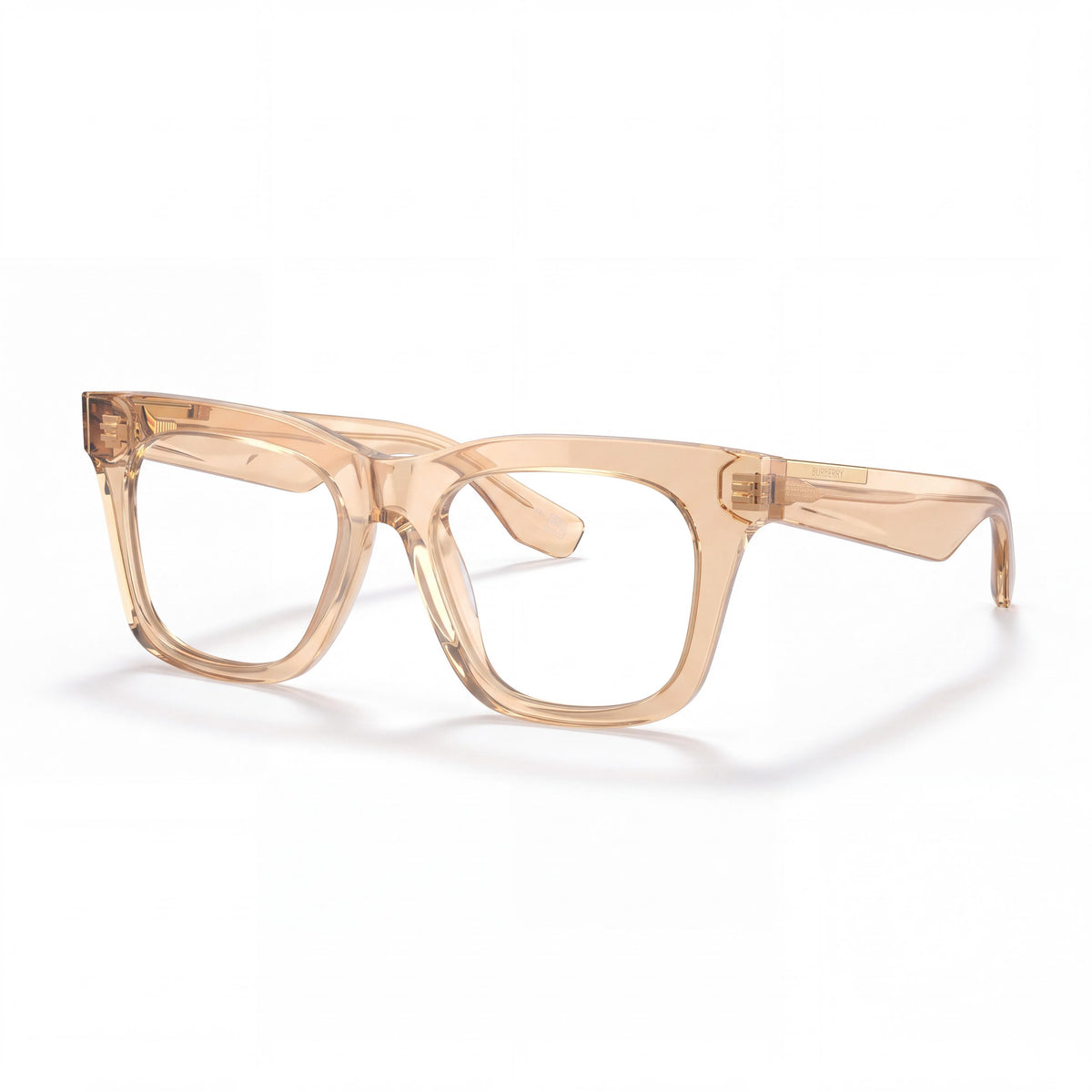 Montura de gafas clásica unisex BURBERRY en color marrón, con lentes de demostración transparentes y listas para graduar., Photo 1