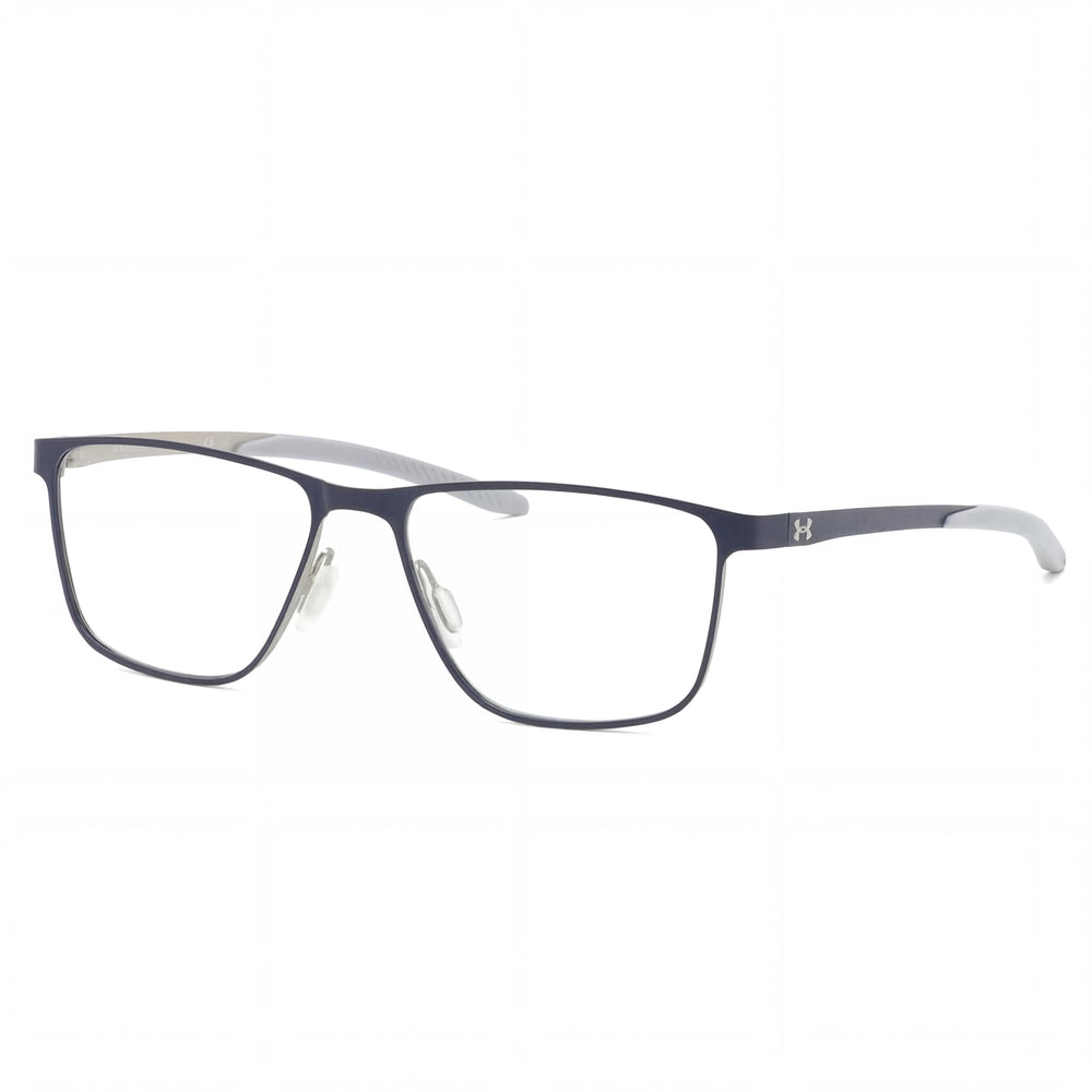Gafas de sol Under Armour Casual para hombre, de acero aleado, no polarizadas, con lentes de paladio azul mate de 54 mm