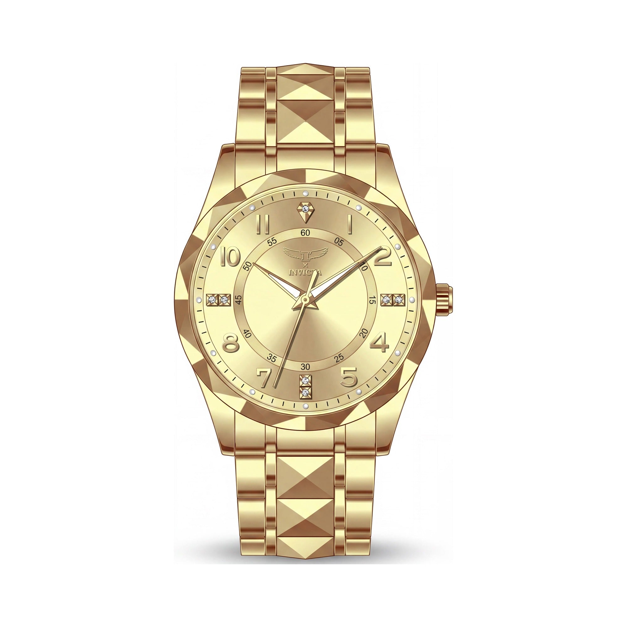 Reloj Invicta Specialty 69017 de cuarzo para hombre, con pulsera de acero inoxidable dorado y resistente al agua hasta 3 ATM, 41 mm, Photo 1