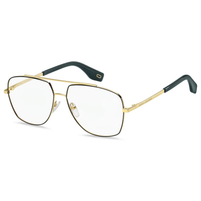 Marc Jacobs Marc 271 Unisex Gold Black Metal Frame Aviator Style Polarized Sunglasses 58mm Lens