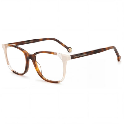 Carolina Herrera Modern Women's Acetate Eyeglasses with Non- Lenses, Ivory Frame, 52mm Lens Width